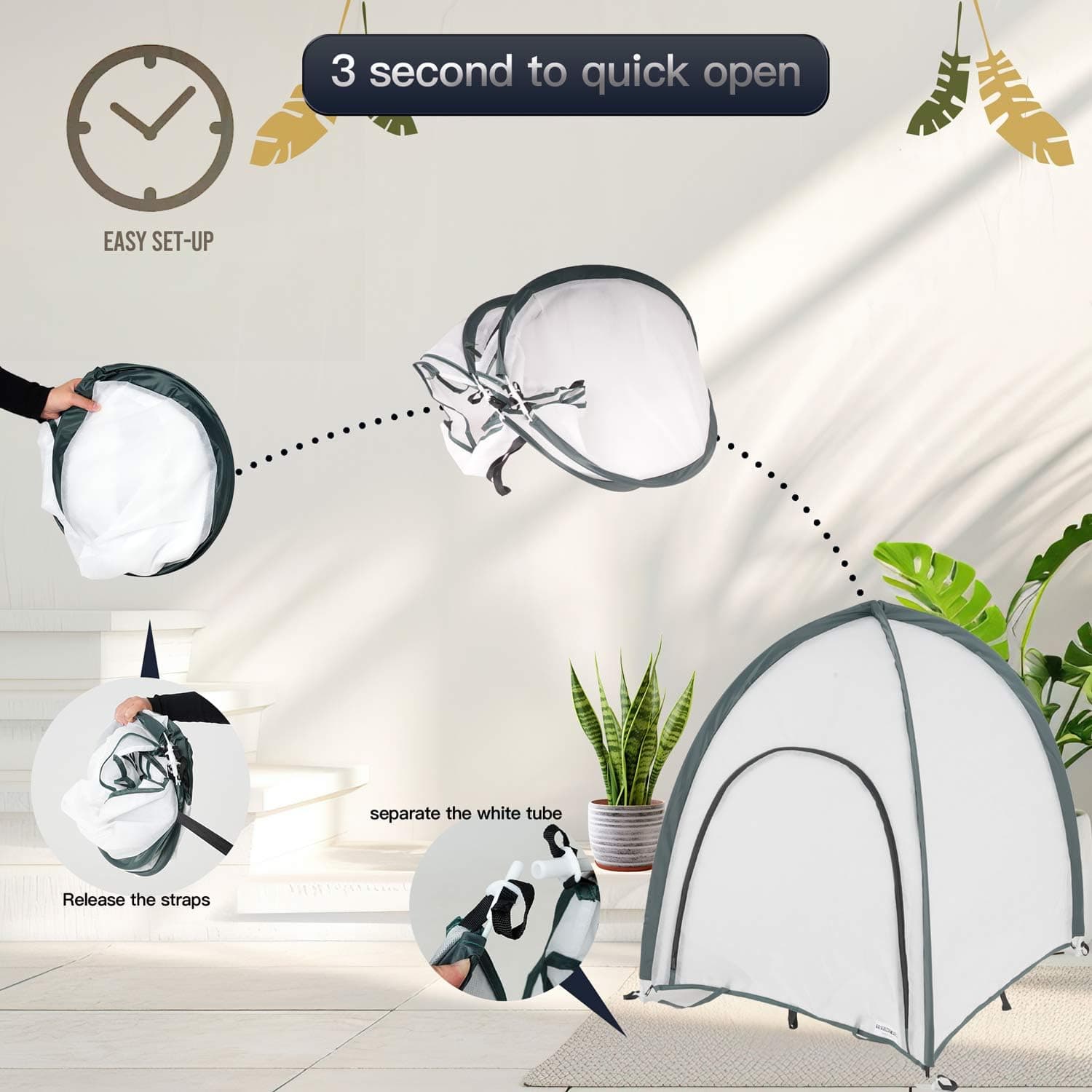 2pcs Small Garden Plant Covers Freeze Protection Snow Storm Frost Pests Non-Wove - Thumbnail 6