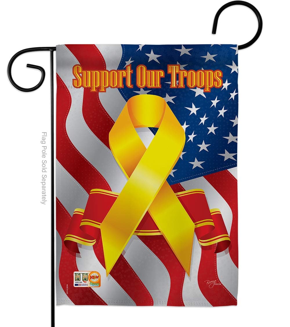 Breeze Decor GP108060-BOAF Support Our Troops Freedom Americana Military Impress - Thumbnail 4