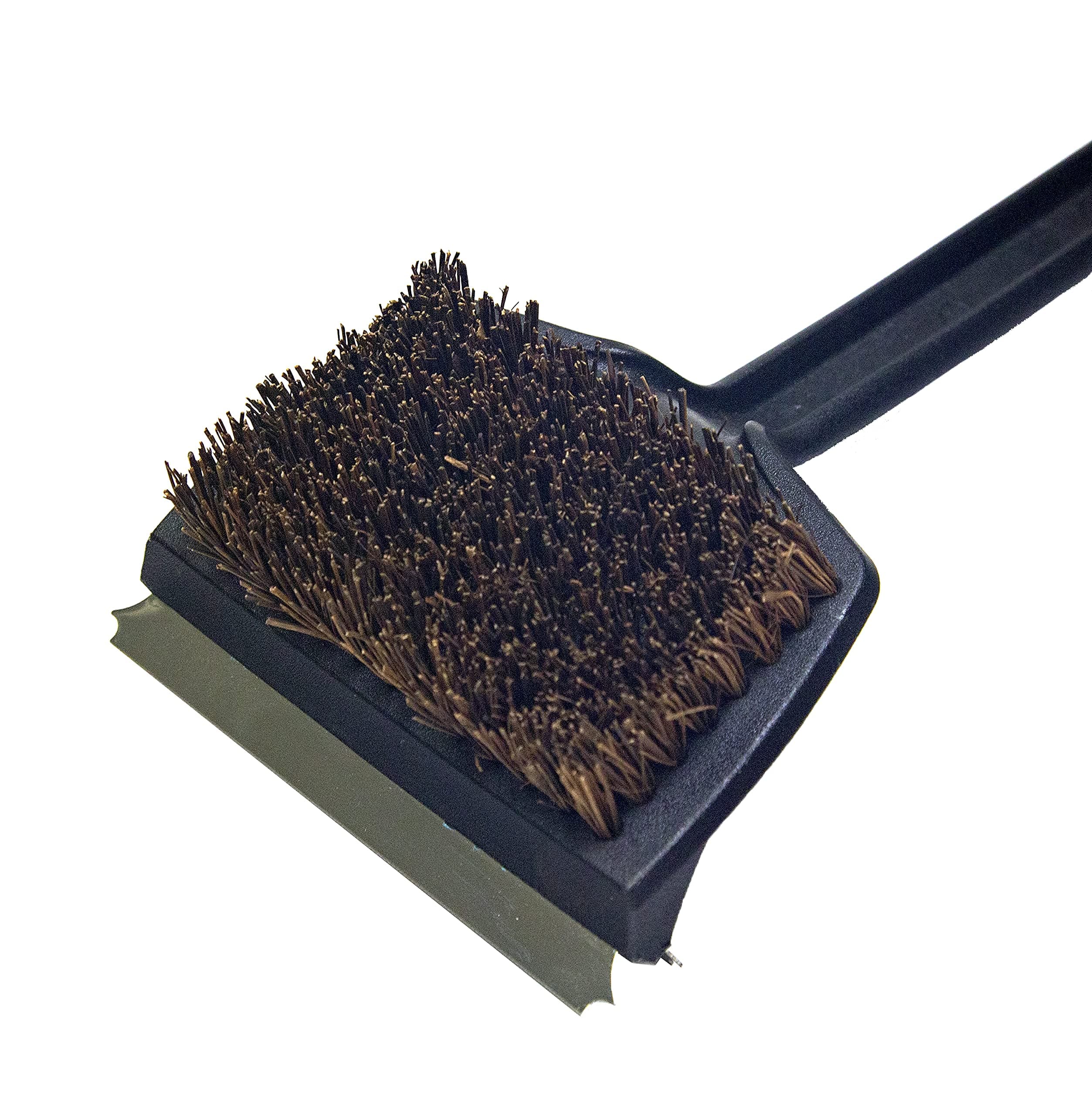 Dyna Glo 18" Flat Top Grill Brush w. Palmyra Bristles and Stainless Steel Scrape - Thumbnail 4