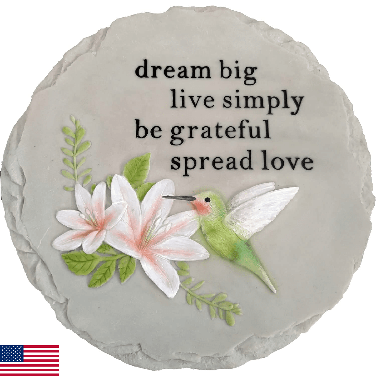 Spoontiques - Hummingbird Stepping Stone - Decorative Garden Stone for Yard, Pat - Image 1