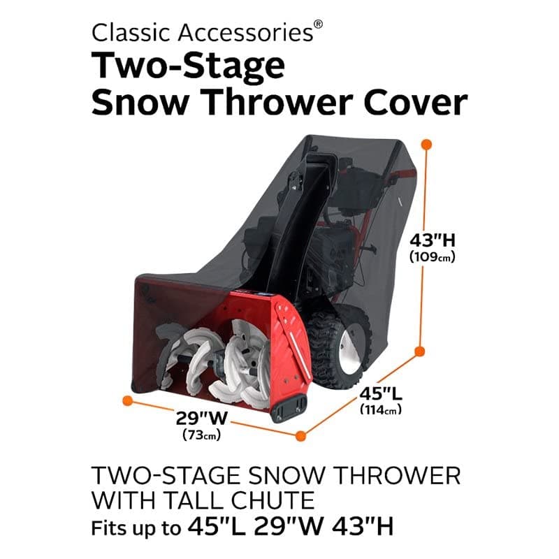 Classic Accessories Two-Stage Snow Thrower Cover with Tall Chute - Thumbnail 5