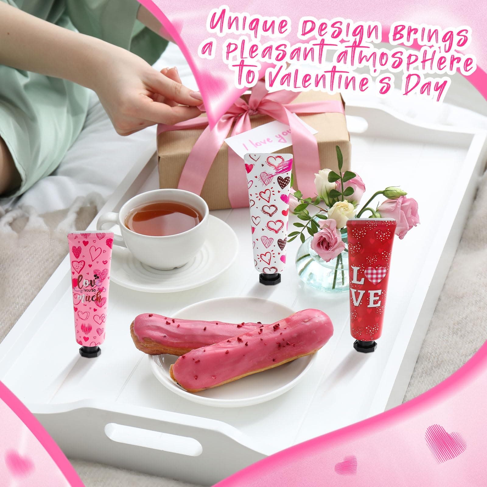 72 Pcs Valentine's Day Hand Cream Gift Bulk Valentine Gift Basket Stuffers Love - Thumbnail 5