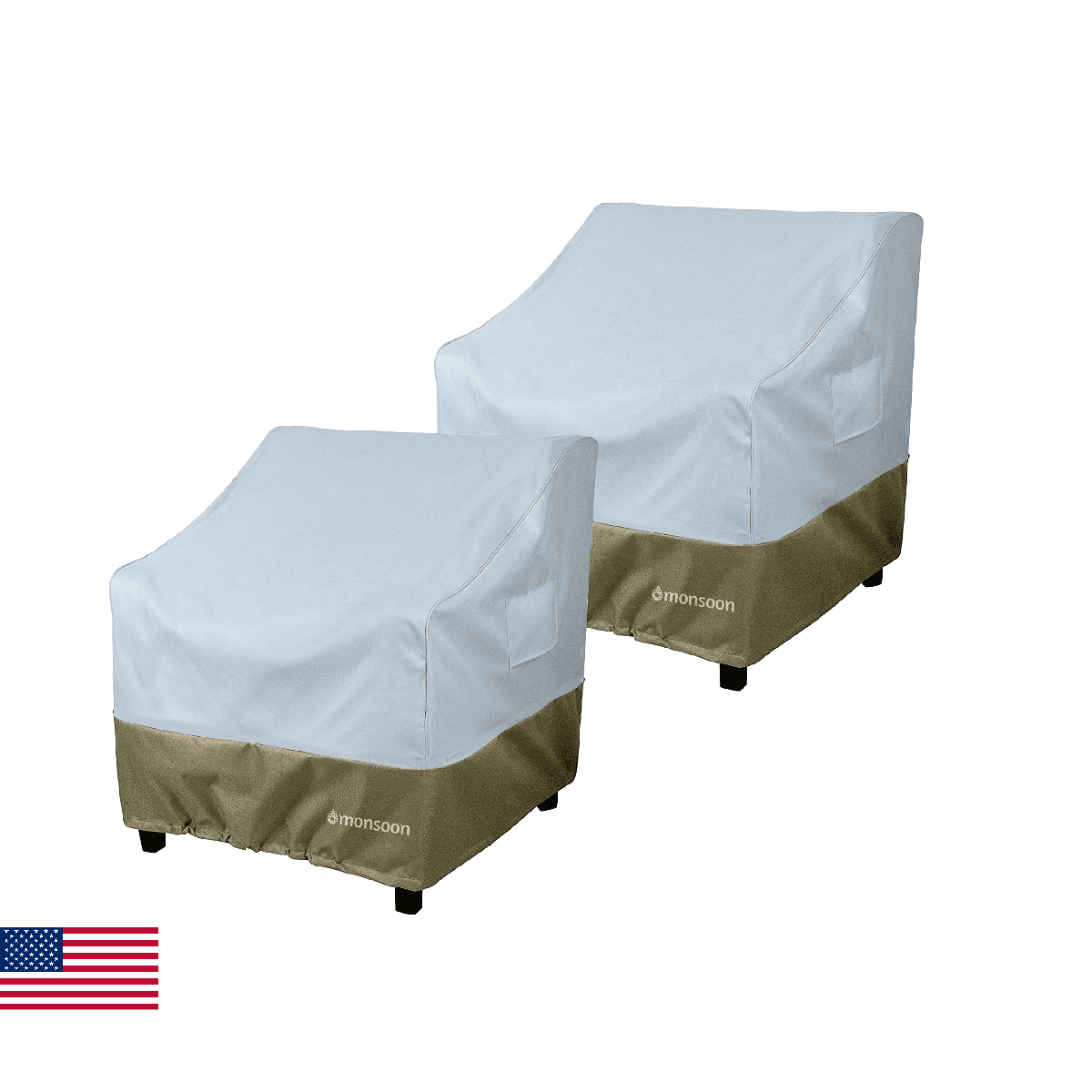 [monsoon] Patio Chair Cover Waterproof Outdoor Lawn Patio Furniture Chair Cover - Image 1