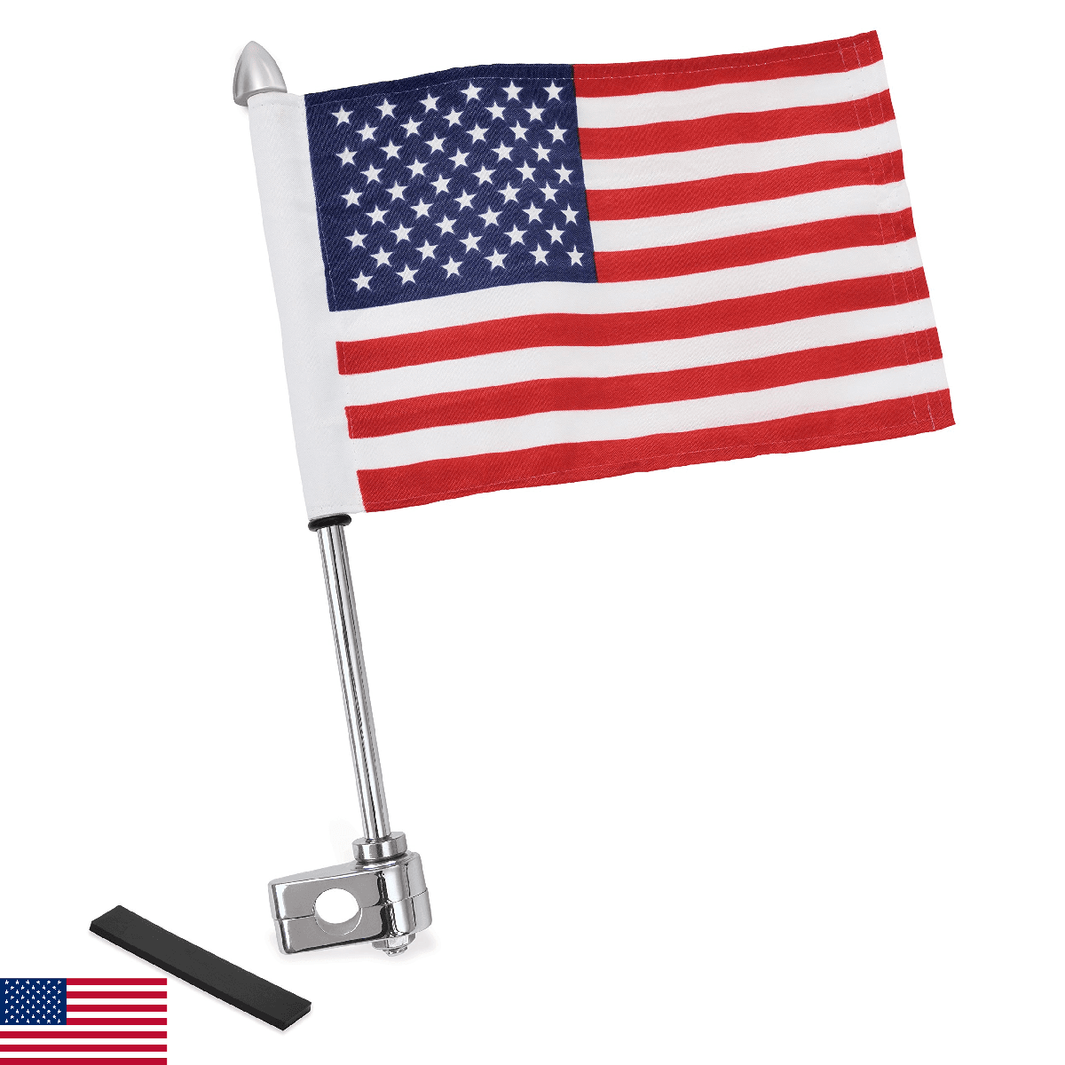 Show Chrome Accessories 4-248A Flag Pole (With 12" Acorn Finial) - Image 1