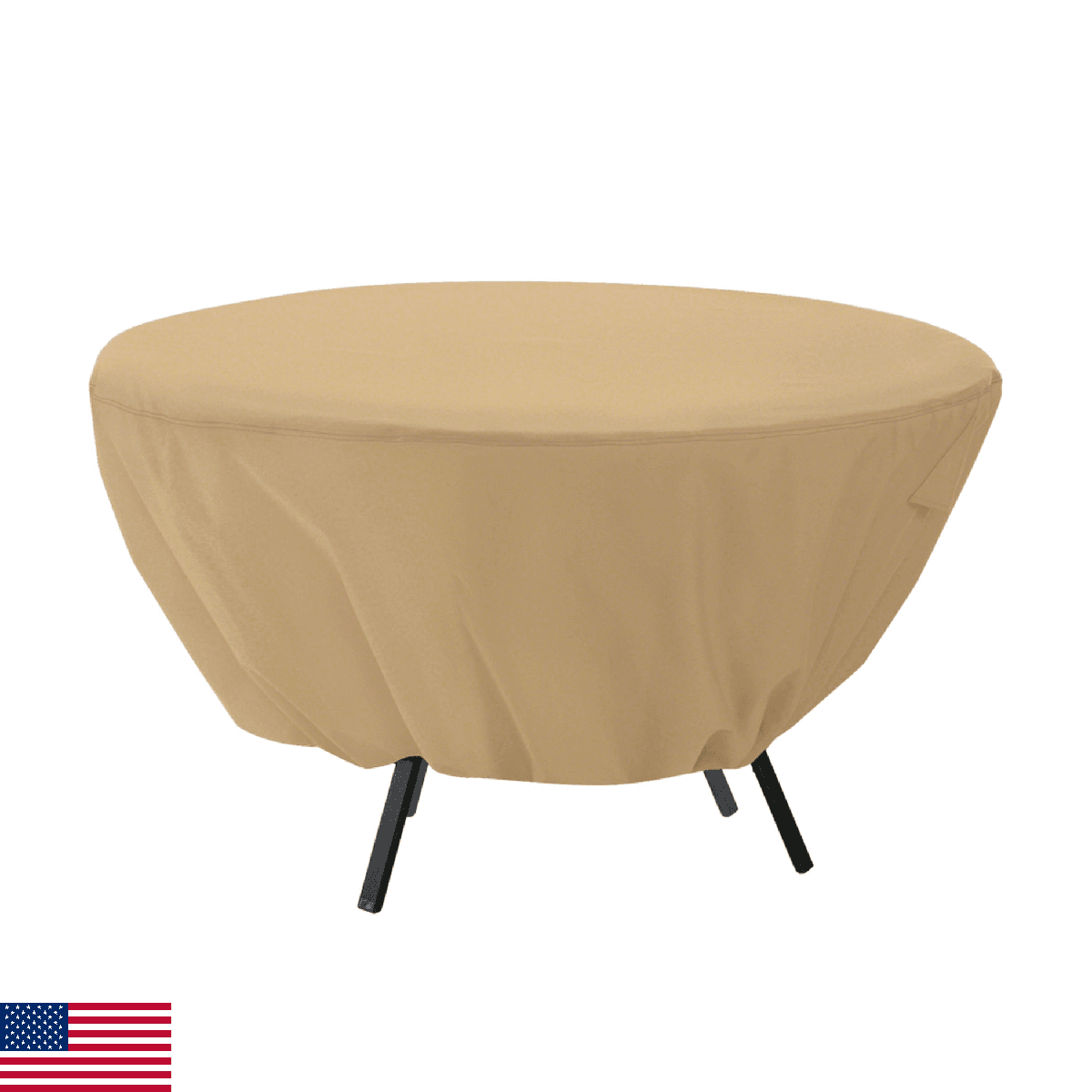 Classic Accessories Terrazzo Water-Resistant 50 Inch Round Patio Table Cover, Ou - Image 1