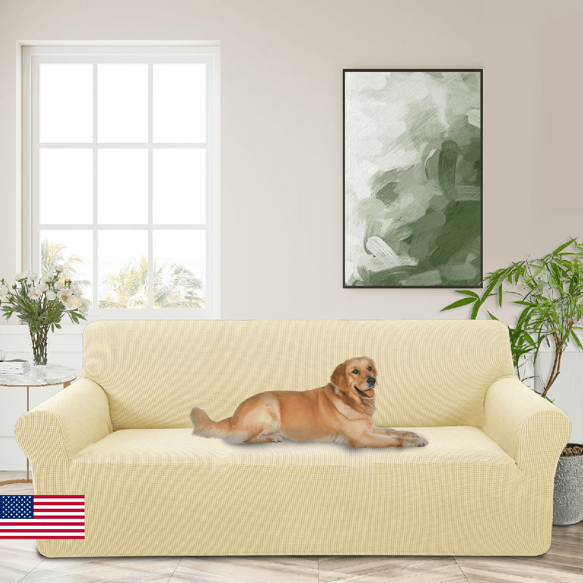 Luxshare Home Stretch Couch Cover Washable Sofa Slipcover Furniture Protector wi - Image 1