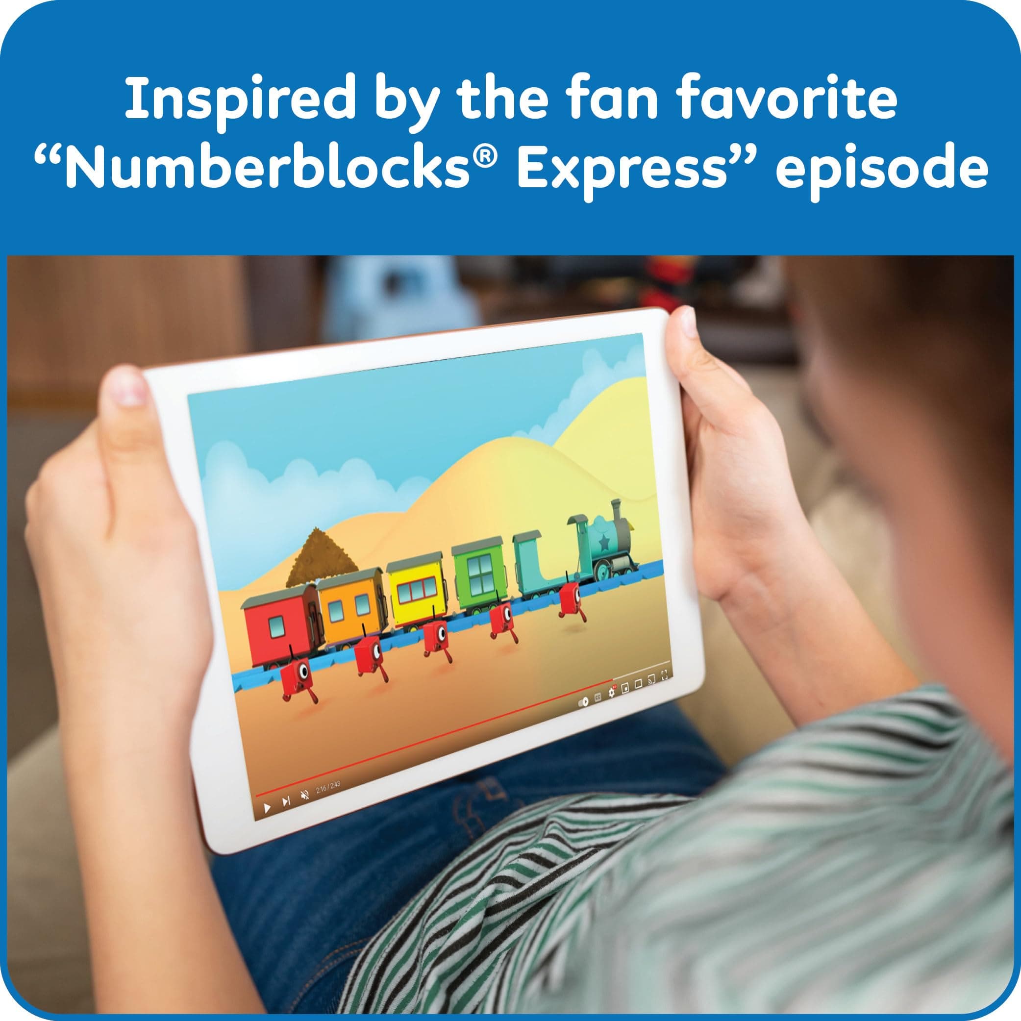 hand2mind Numberblocks Express Train MathLink Cubes Activity Set, Preschool Lear - Thumbnail 5