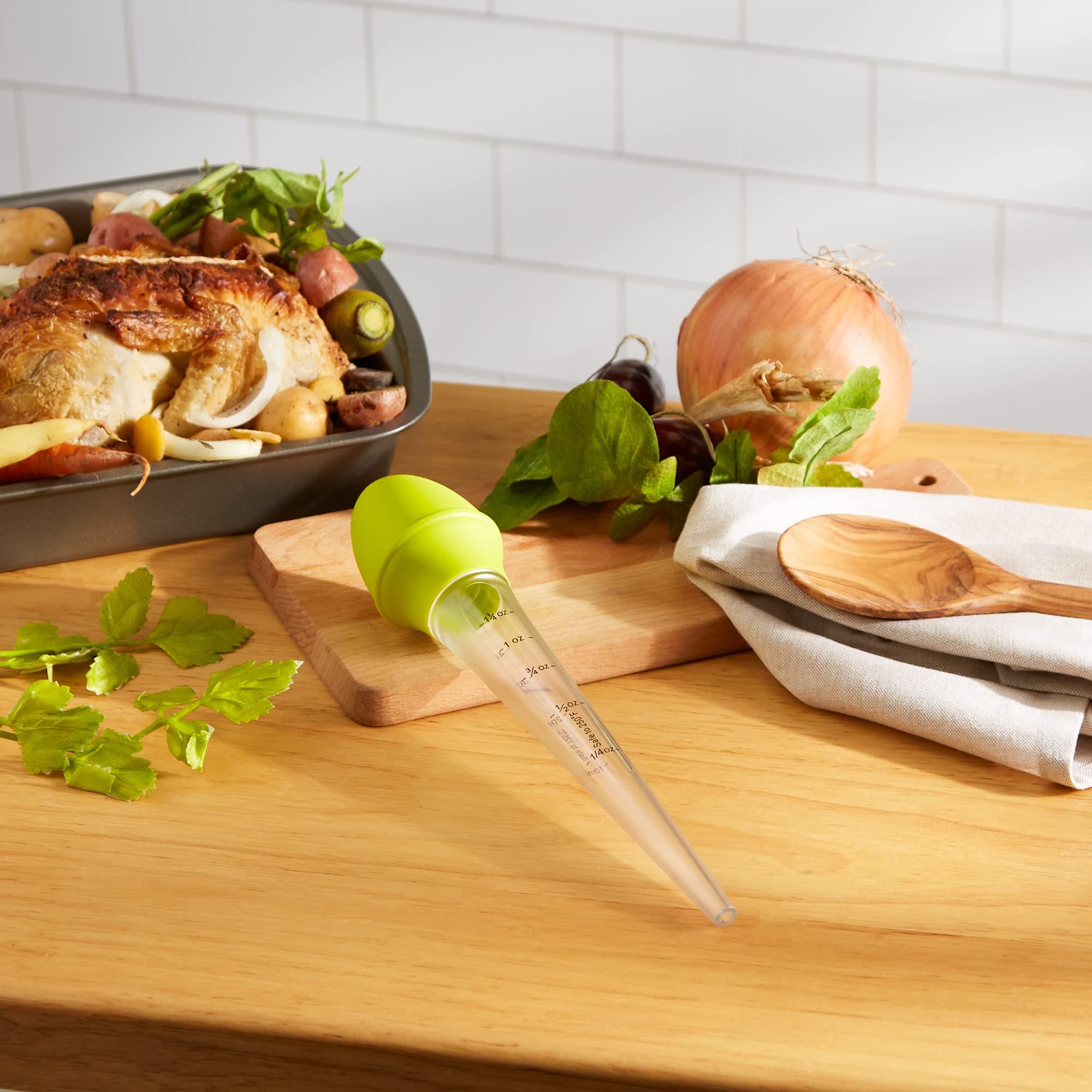 RSVP International Kitchen Collection, Measuring Bulb Baster, Heat Safe up to 22 - Thumbnail 6