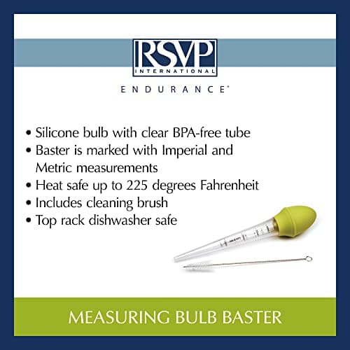 RSVP International Kitchen Collection, Measuring Bulb Baster, Heat Safe up to 22 - Thumbnail 10