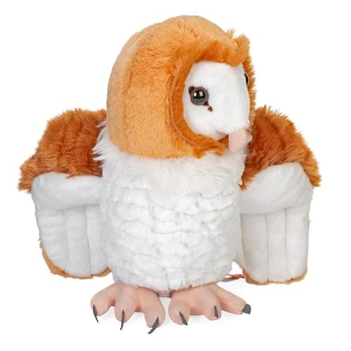 Wild Republic Barn Owl Cuddlekins Stuffed Animal, 12", Recycled Fill - Thumbnail 2