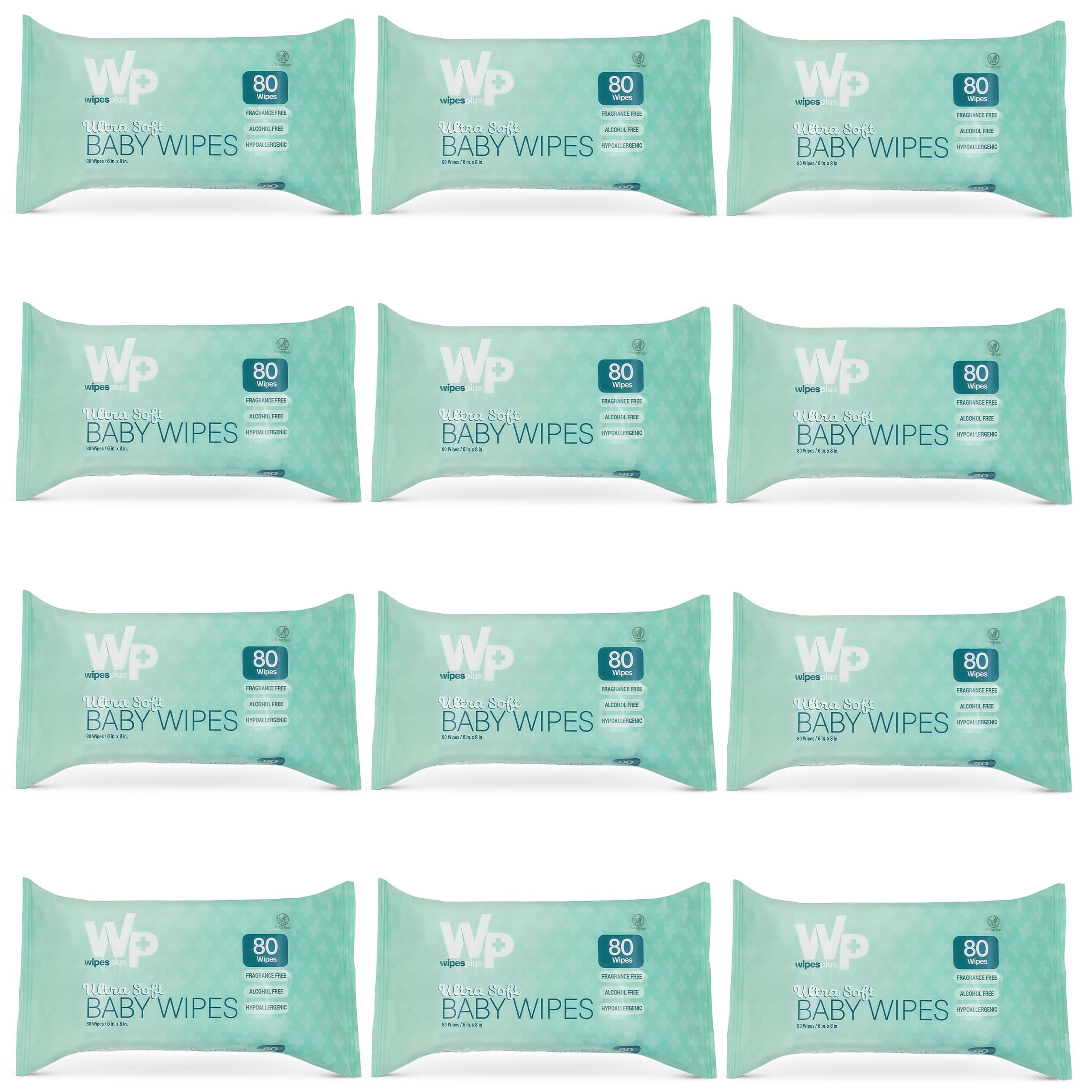 WIPESPLUS Baby Wipes Hypoallergenic Ultra Soft Wipes Sensitive Skin Unscented Al - Thumbnail 2