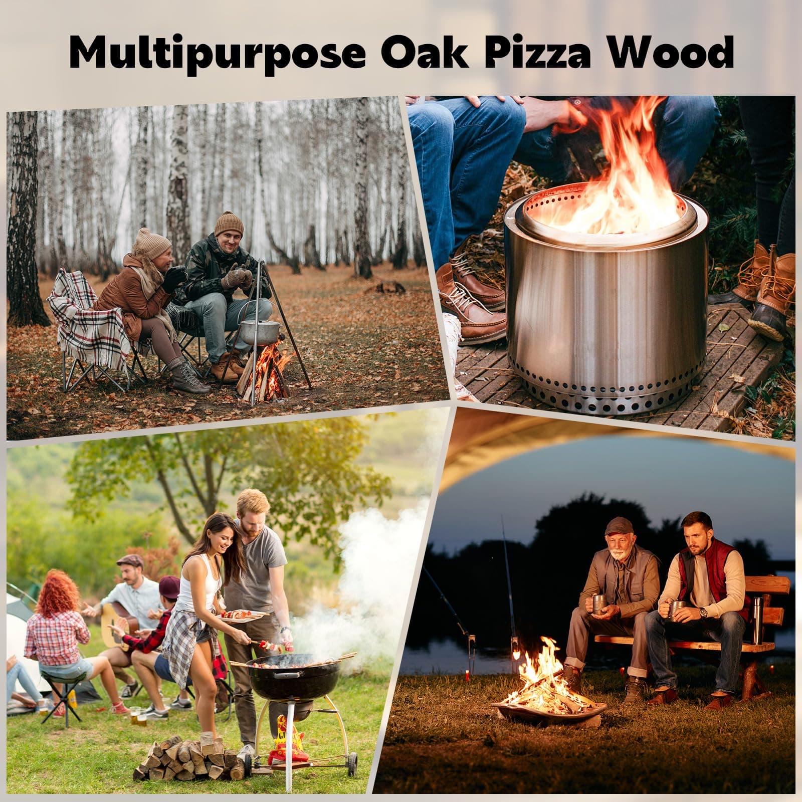 W&E Choice Pizza Oven Wood 6 Inch Mini Logs, 12 lbs Box, Kiln Dried Oak Firewood - Thumbnail 6