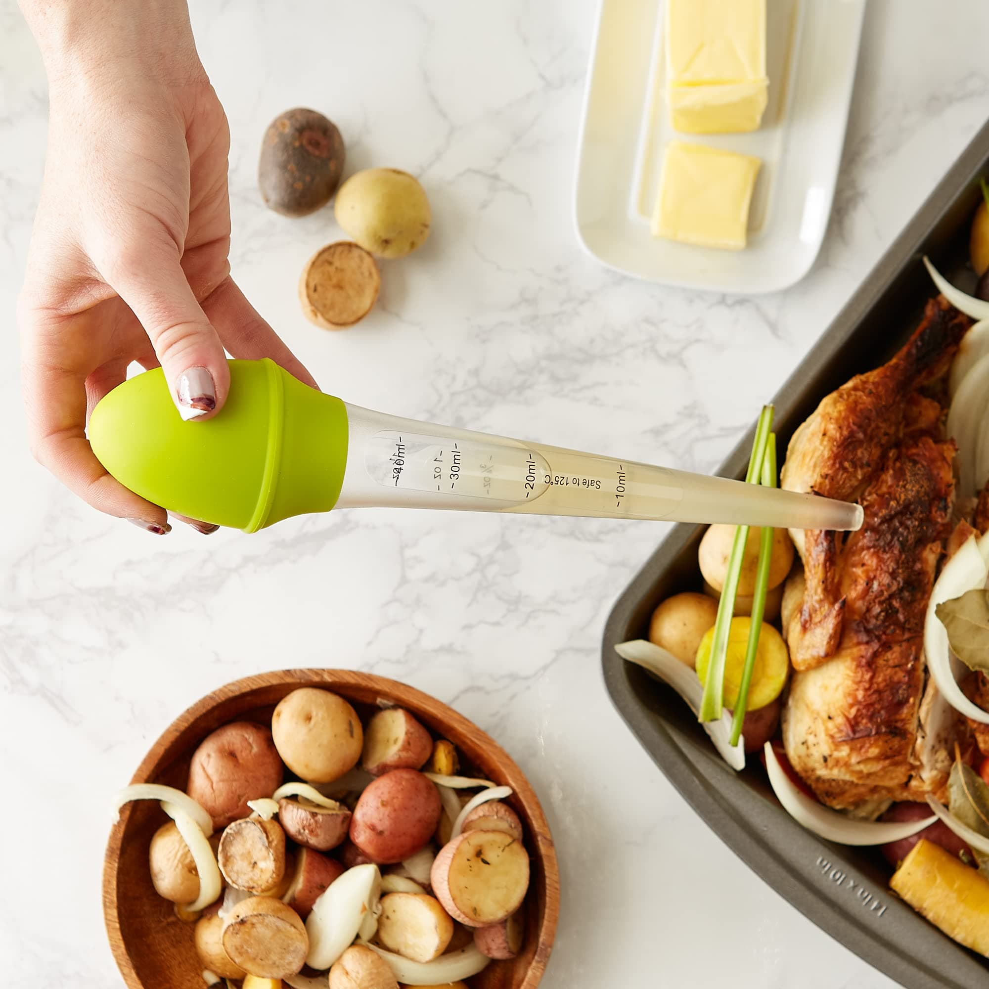 RSVP International Kitchen Collection, Measuring Bulb Baster, Heat Safe up to 22 - Thumbnail 7