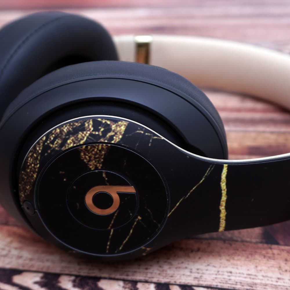 MightySkins Skin Compatible with Beats Studio 3 Wireless Charcoal Lattice Vinyl - Thumbnail 4