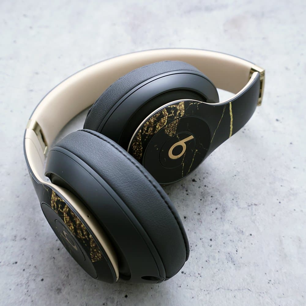 MightySkins Skin Compatible with Beats Studio 3 Wireless Charcoal Lattice Vinyl - Thumbnail 3