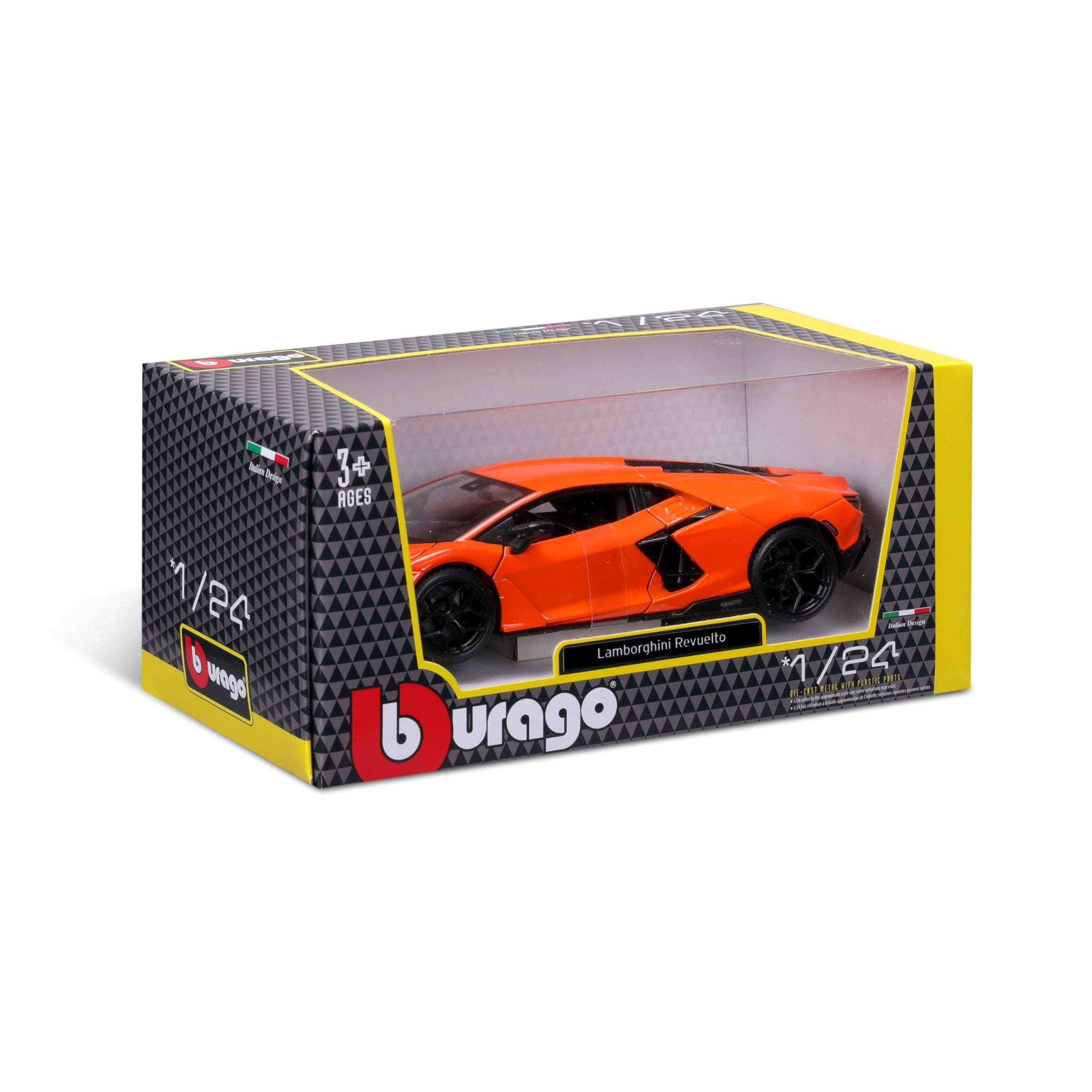 Bburago 1/24 SE 2024 Lamborghini Revuelto (Orange) #18-21106 - Thumbnail 8