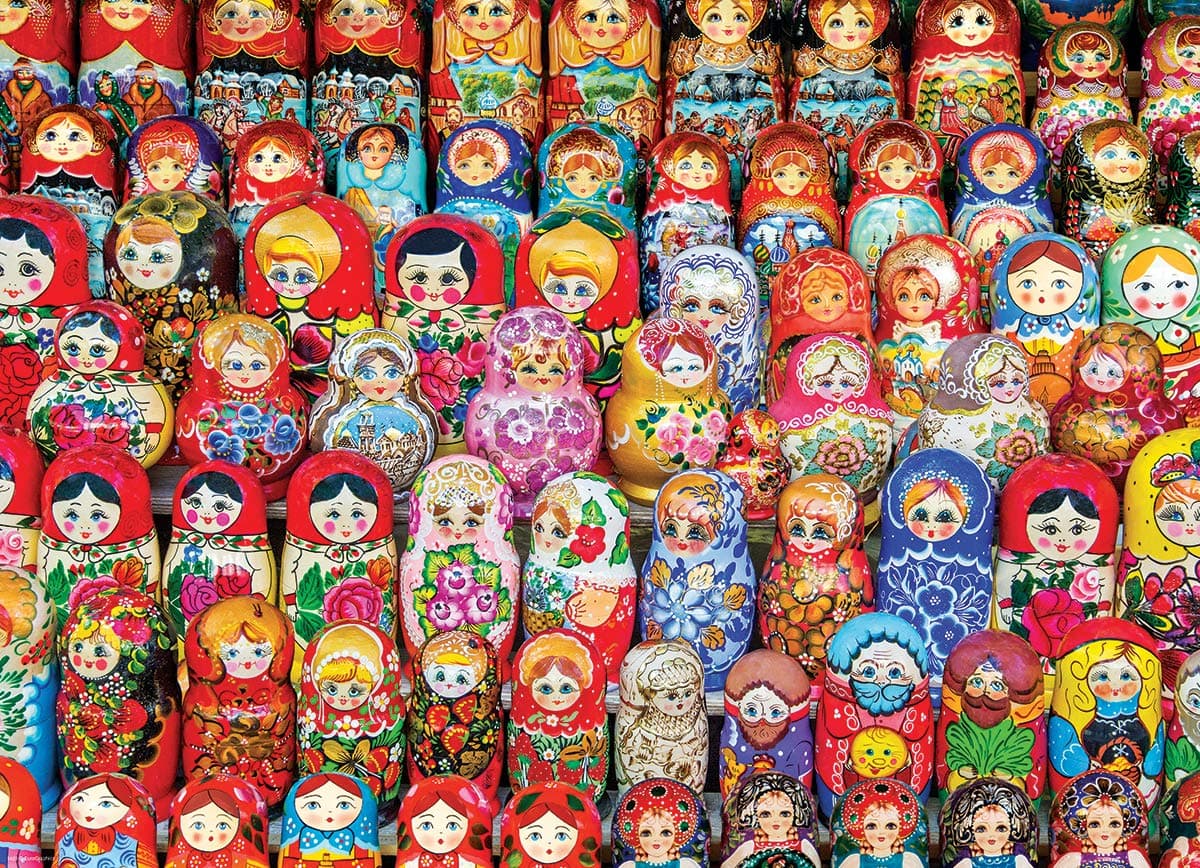 EuroGraphics 5420 Russian Matryoshka Dolls Puzzle 1000 Pieces - Thumbnail 2