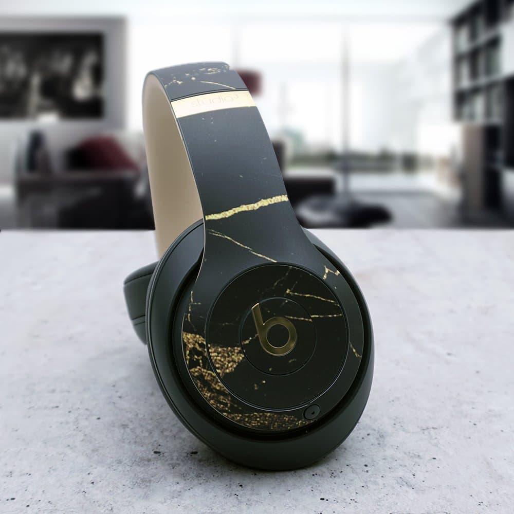 MightySkins Skin Compatible with Beats Studio 3 Wireless Charcoal Lattice Vinyl - Thumbnail 2