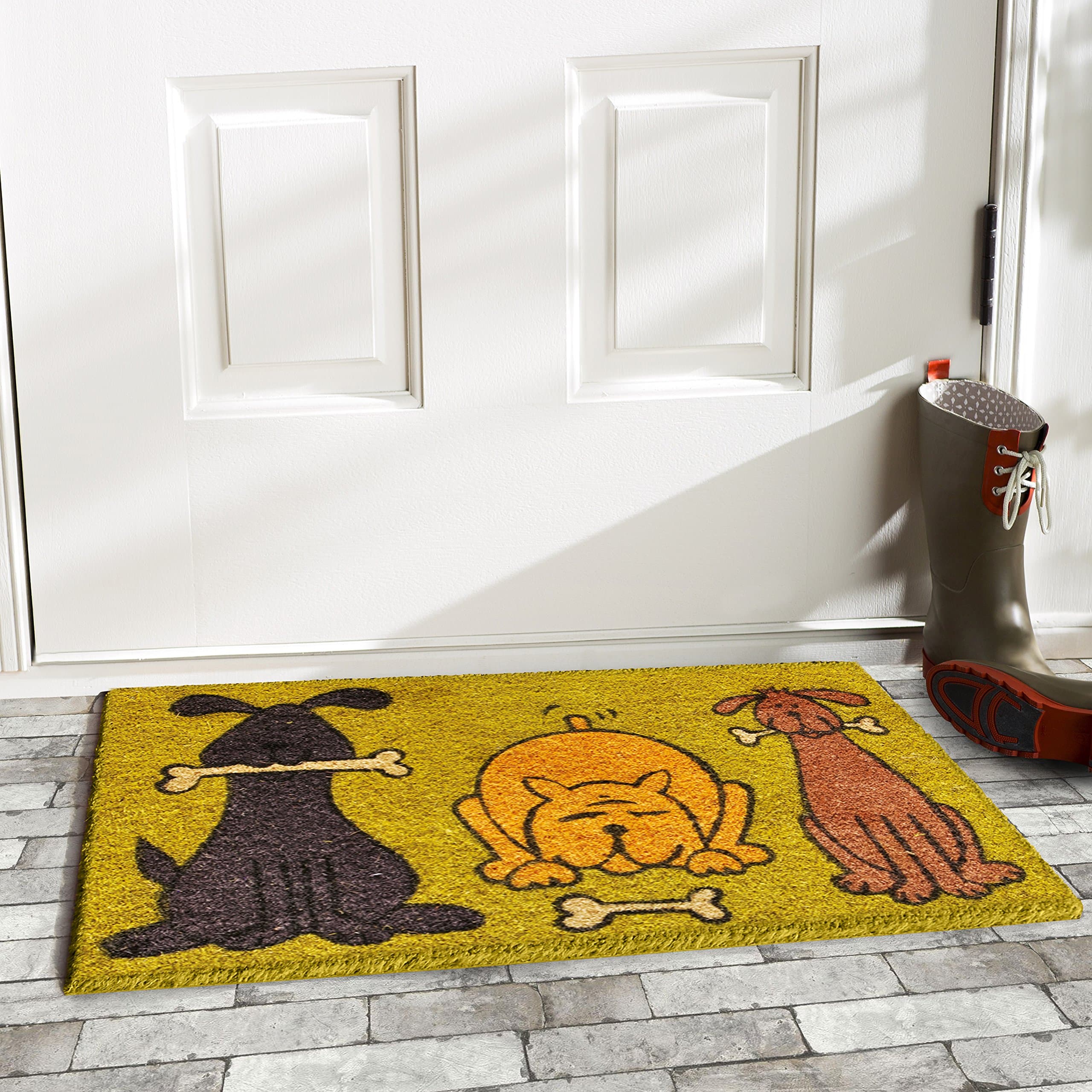 Calloway Mills Doggie Fun 17"x29" Coir with Vinyl Backing Doormat - Thumbnail 2