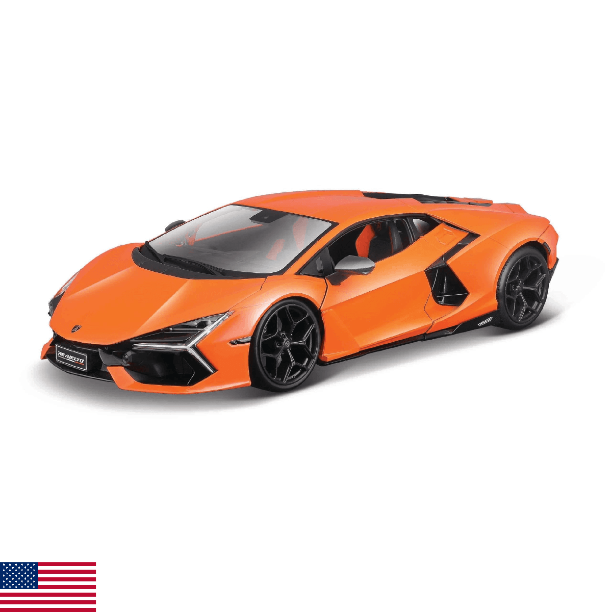 Bburago 1/24 SE 2024 Lamborghini Revuelto (Orange) #18-21106 - Image 1