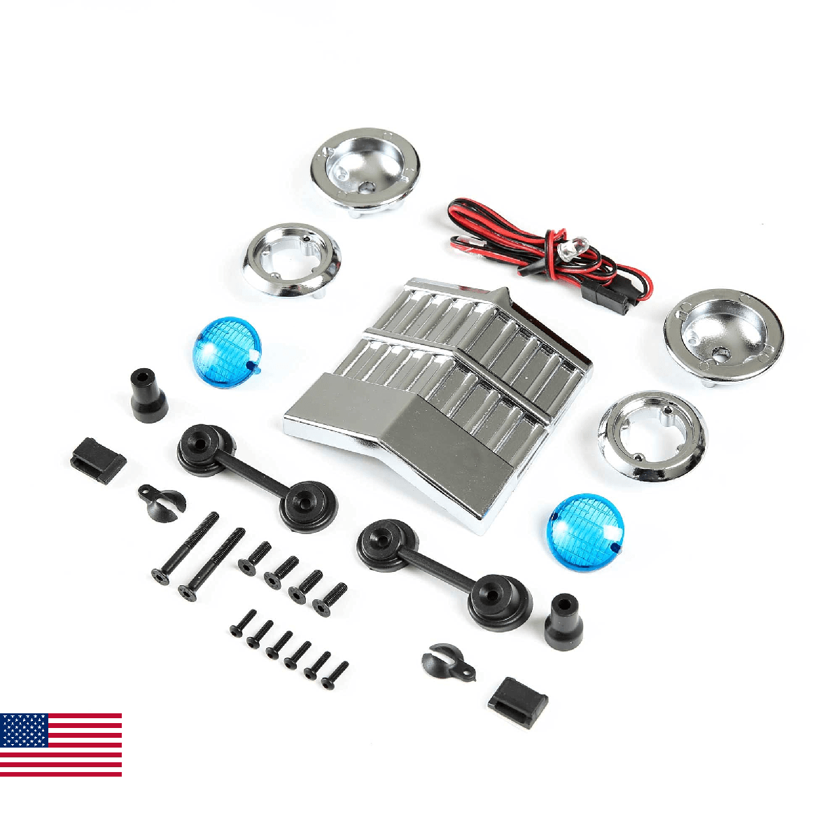 Losi Front LED Lights and Grill Set Son Uva DiggerLMT LOS240019 Car/Truck Bodies - Image 1
