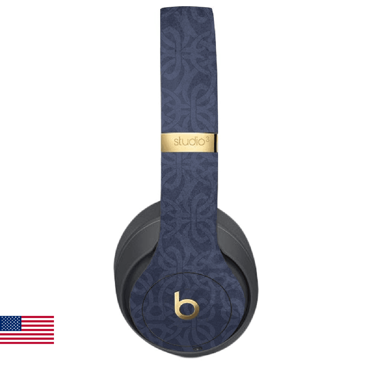 MightySkins Skin Compatible with Beats Studio 3 Wireless Charcoal Lattice Vinyl - Image 1