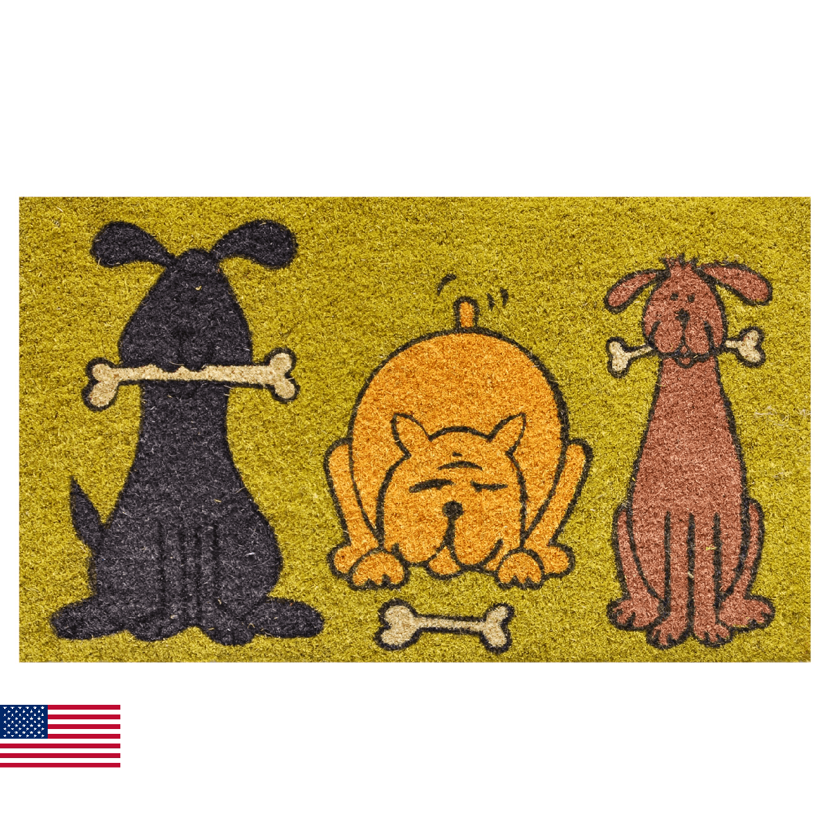 Calloway Mills Doggie Fun 17"x29" Coir with Vinyl Backing Doormat - Image 1