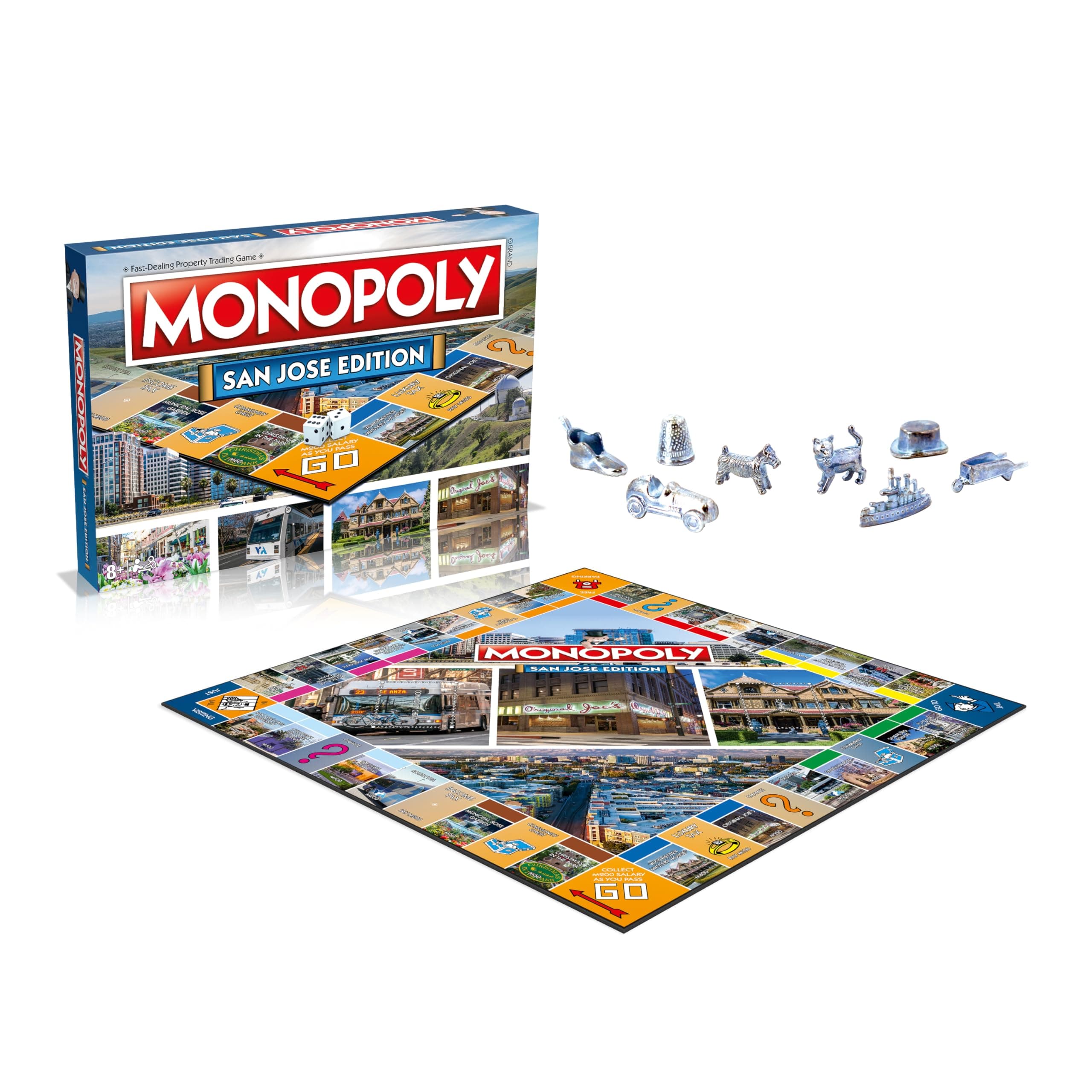 Monopoly Board Game San Jose Edition: 2-6 Players Family Board Games for Kids an - Thumbnail 6