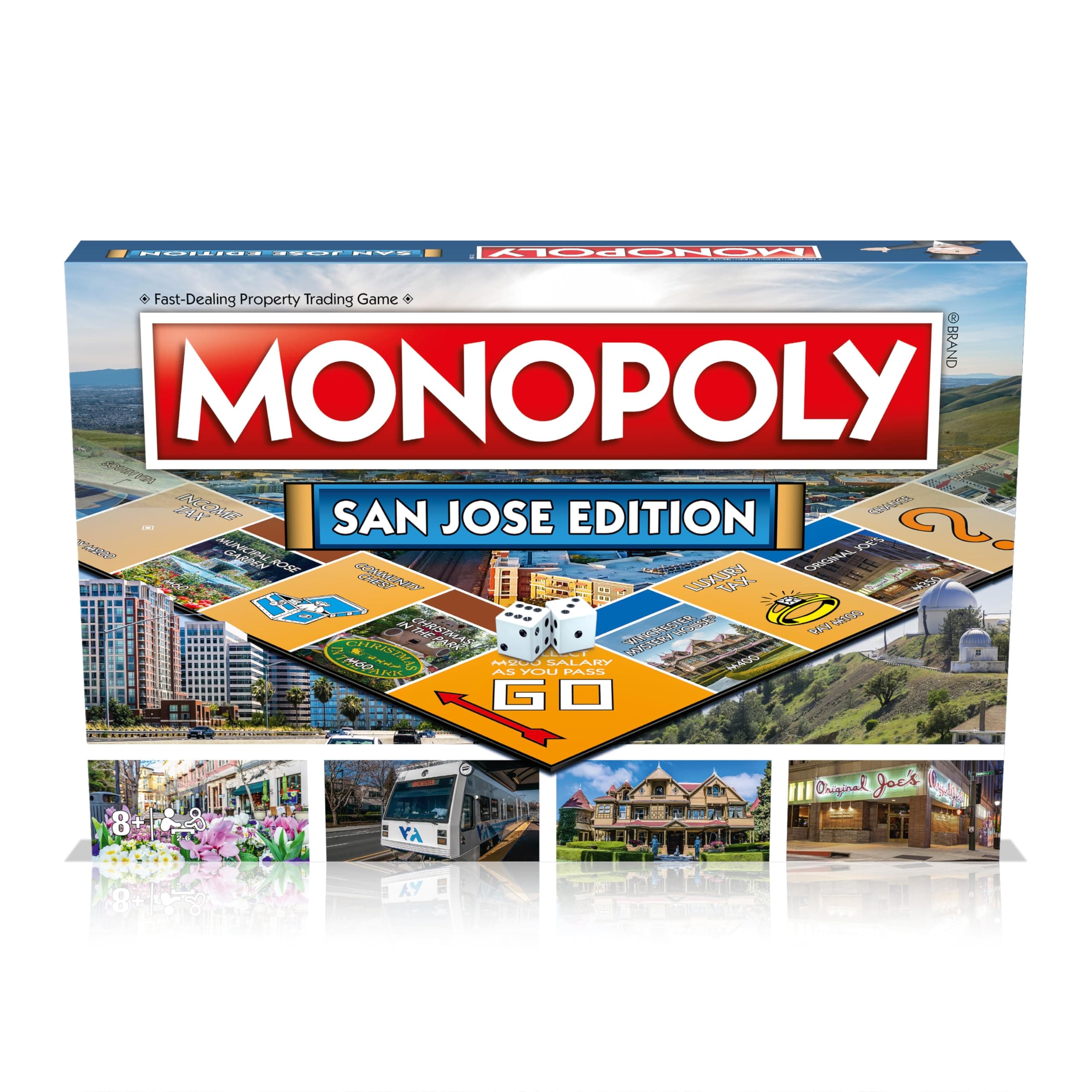 Monopoly Board Game San Jose Edition: 2-6 Players Family Board Games for Kids an - Thumbnail 7