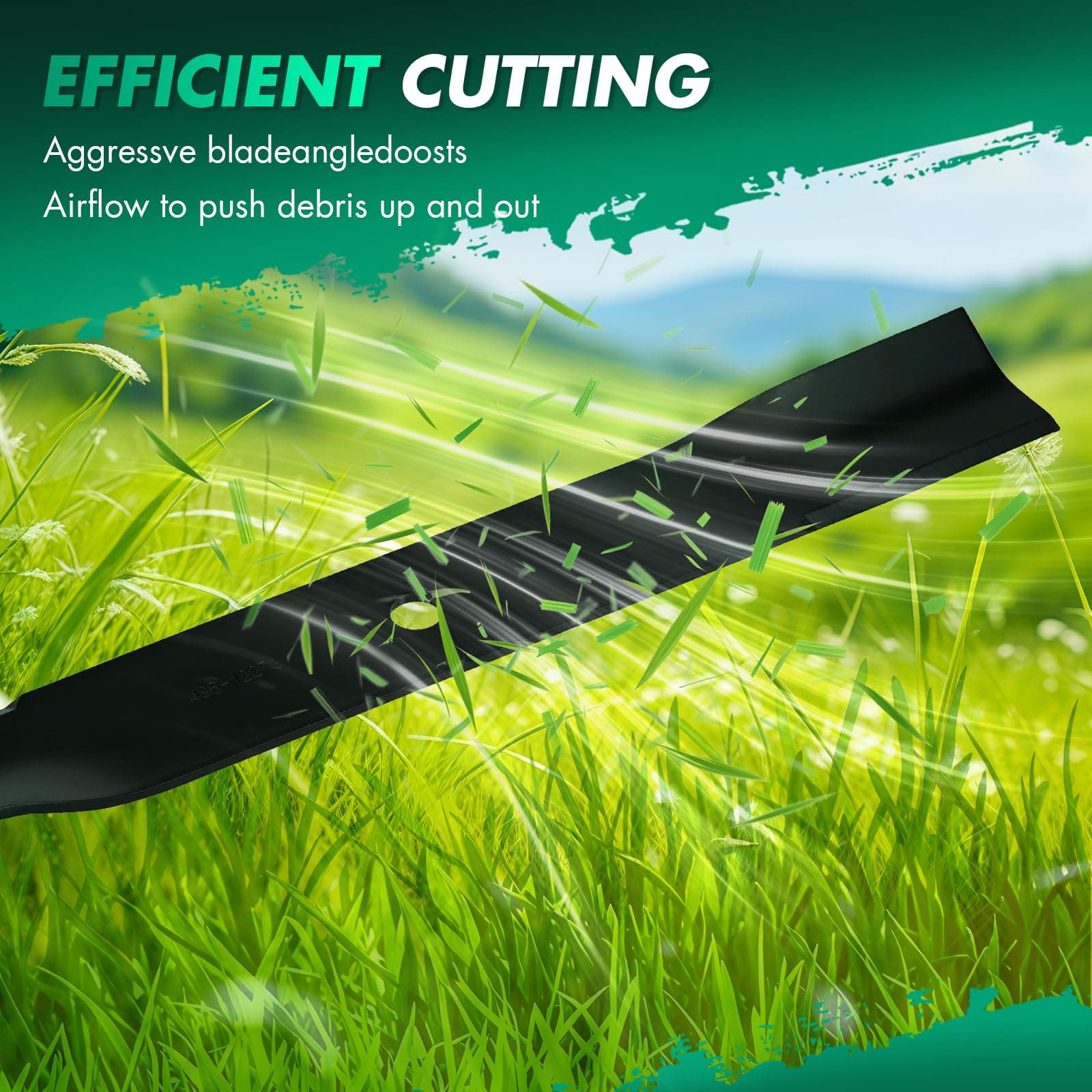 SCITOO 3 Pack Lawn Mower Blade, 50 inches Blades Compatible for Rotary 12273 for - Thumbnail 2