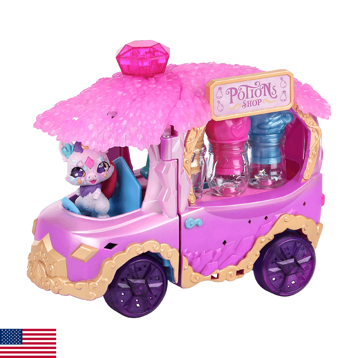 Magic Mixies Magic Potions Truck Playset. Transforms Into A Potion Shop. Create - Image 1