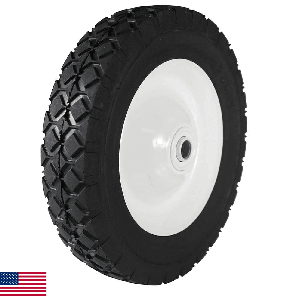 Stens 185-025 Steel Ball Bearing Wheel Wheel Size 8x1.75 Tread Diamond Hub Offse - Image 1