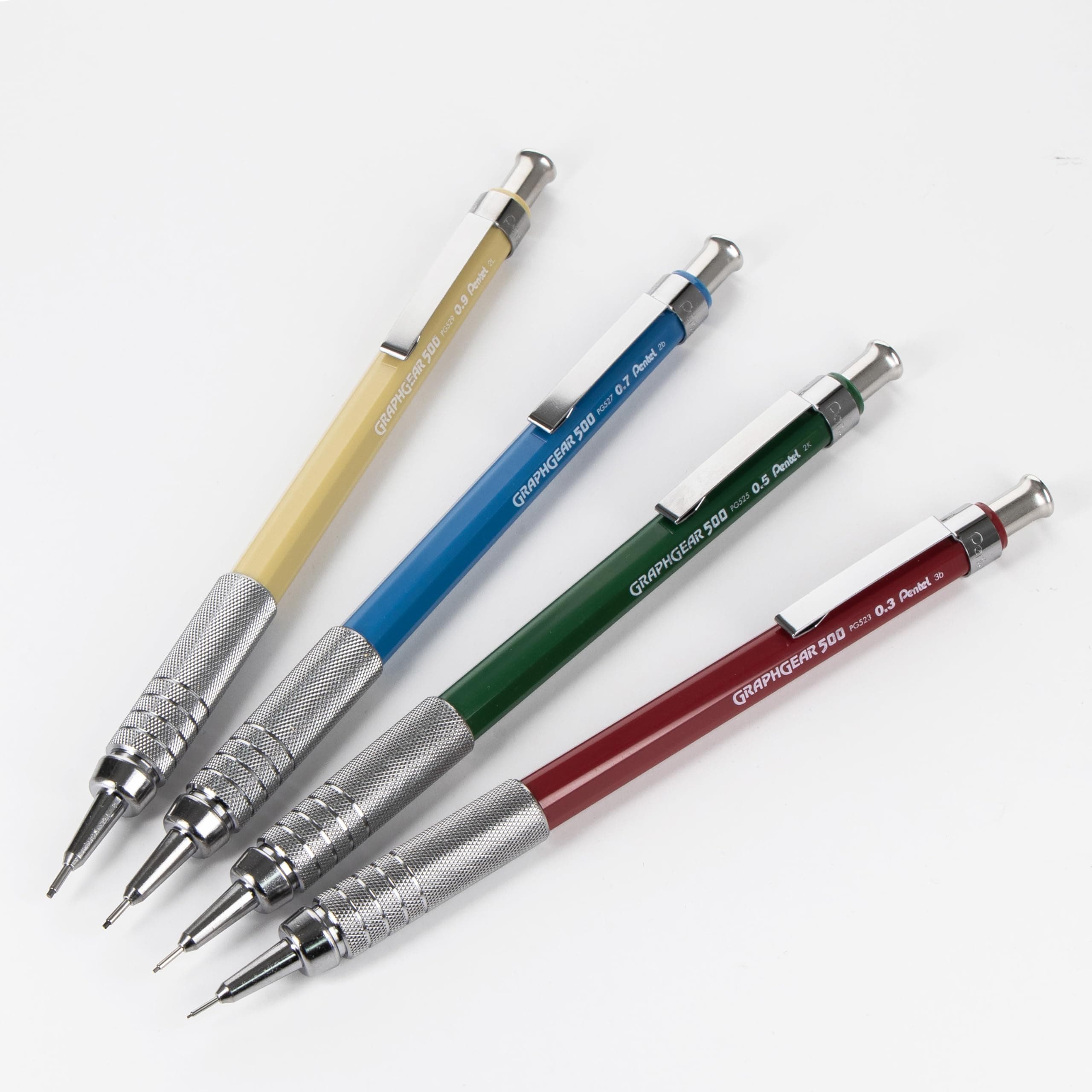 Pentel GraphGear 500 Limited Edition Mechanical Pencil Set, 0.3, 0.5, 0.7, 0.9mm - Thumbnail 3