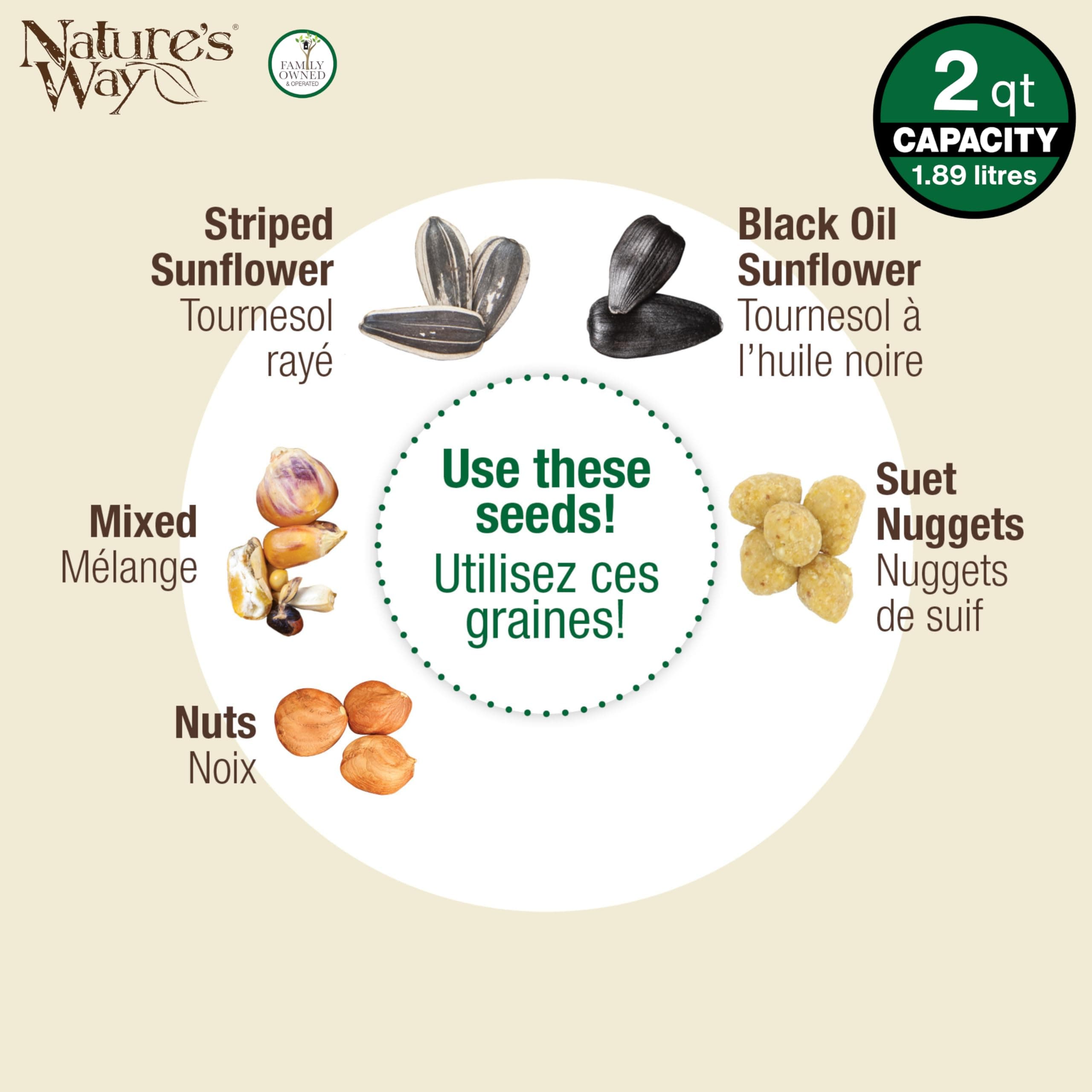 Nature's Way Cobalt Metal Mesh Mixed Seed and Peanut Bird Feeder for Wild Birds - Thumbnail 6