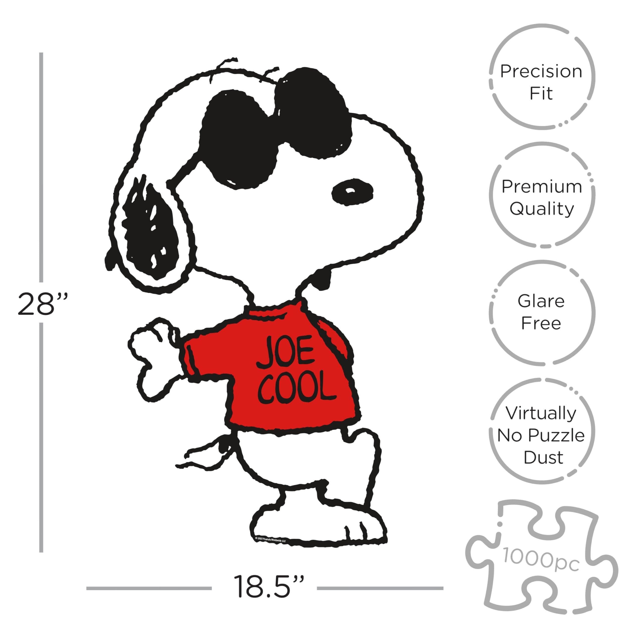 Aquarius - Peanuts Joe Cool Shaped 1000 Piece Jigsaw Puzzles - Thumbnail 2