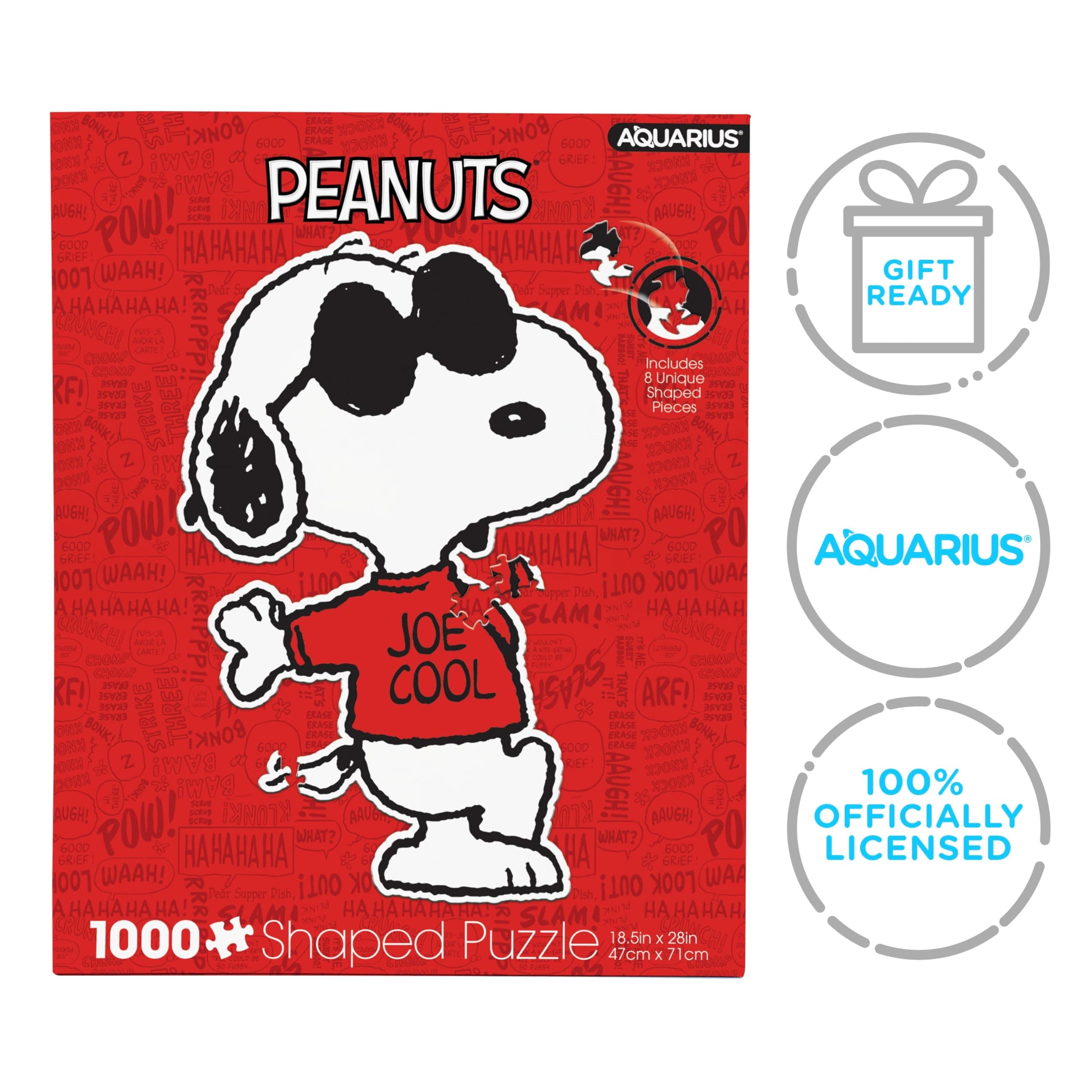 Aquarius - Peanuts Joe Cool Shaped 1000 Piece Jigsaw Puzzles - Thumbnail 8