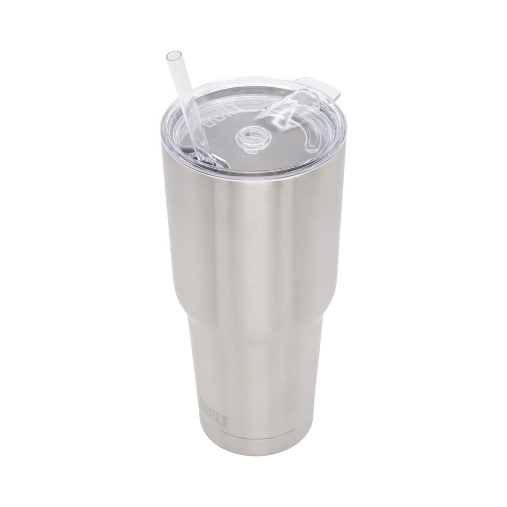Built Double Walled Stainless Steel Tumbler Set with Replacement Lid 30oz 2 Reus - Thumbnail 4
