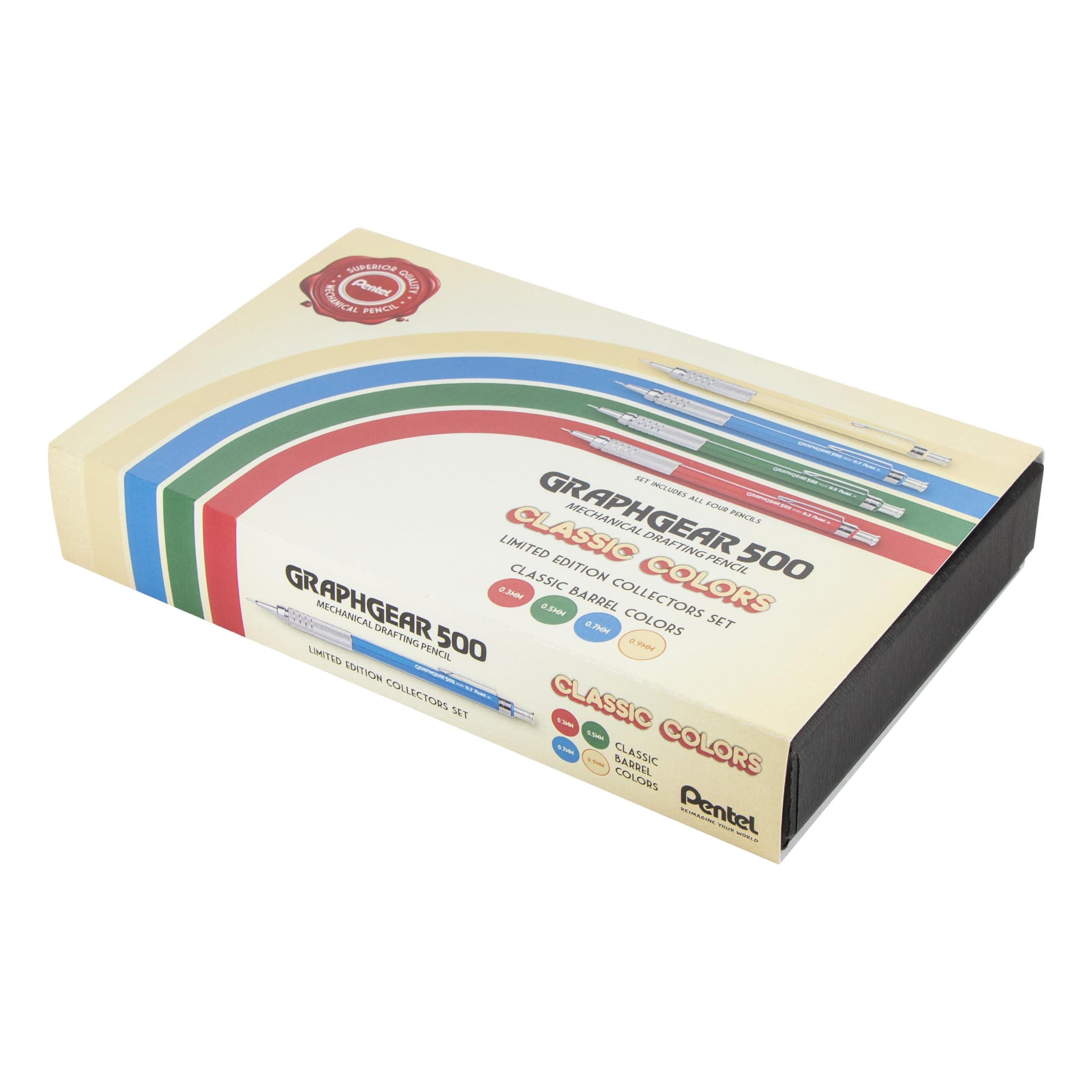 Pentel GraphGear 500 Limited Edition Mechanical Pencil Set, 0.3, 0.5, 0.7, 0.9mm - Thumbnail 2