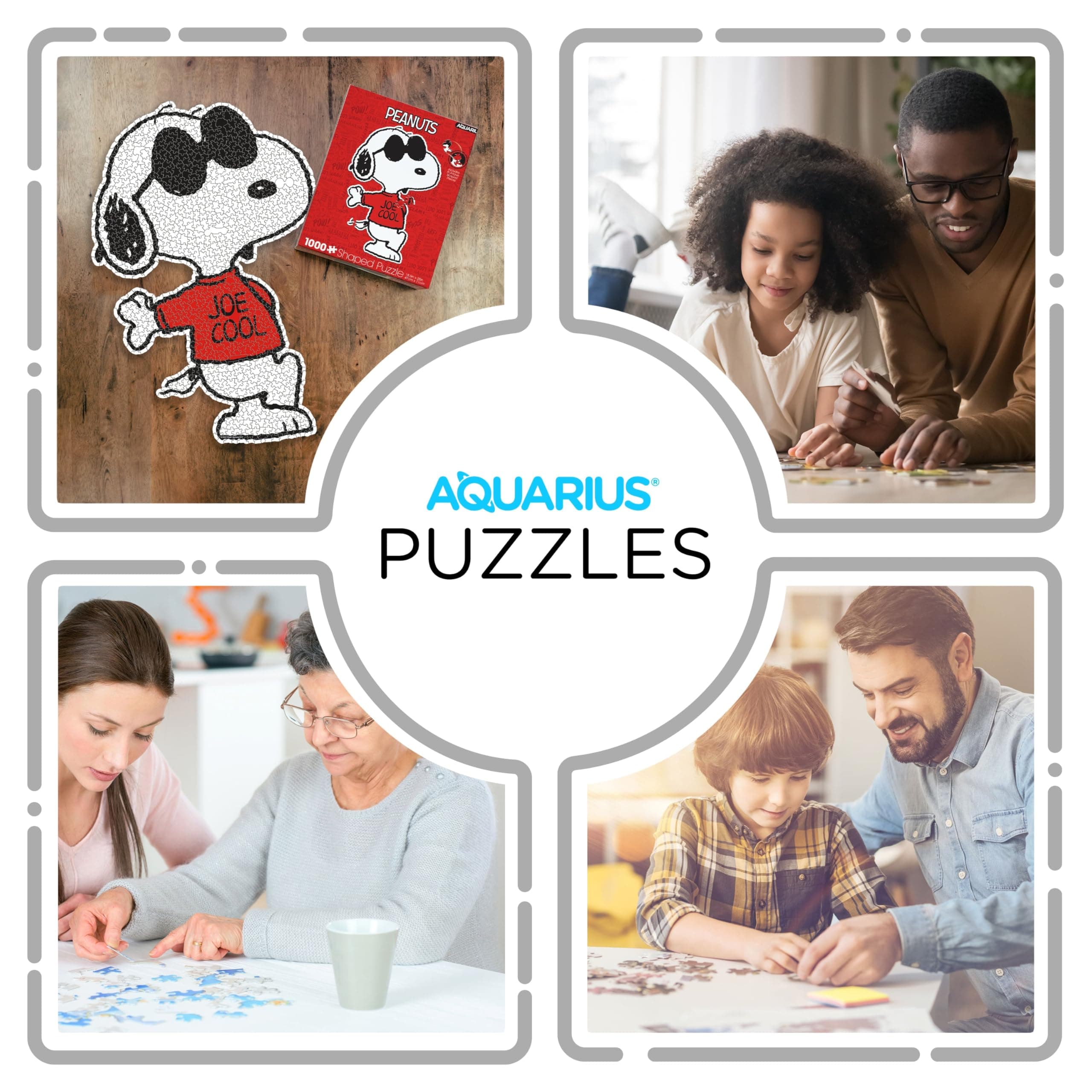 Aquarius - Peanuts Joe Cool Shaped 1000 Piece Jigsaw Puzzles - Thumbnail 5
