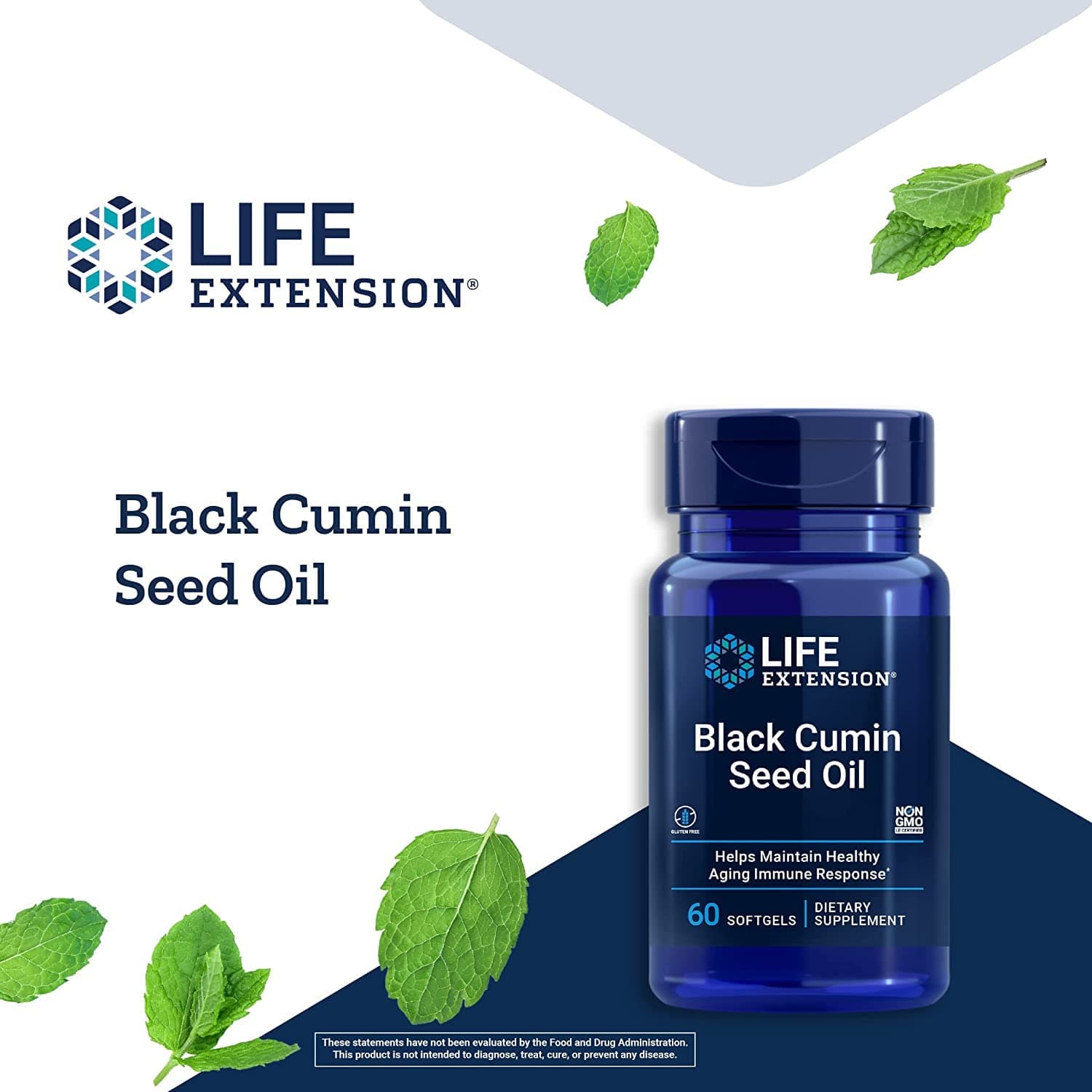 Life Extension Black Cumin Seed Oil 500mg & NAC 600mg Immune Antioxidant 60 Caps - Thumbnail 3