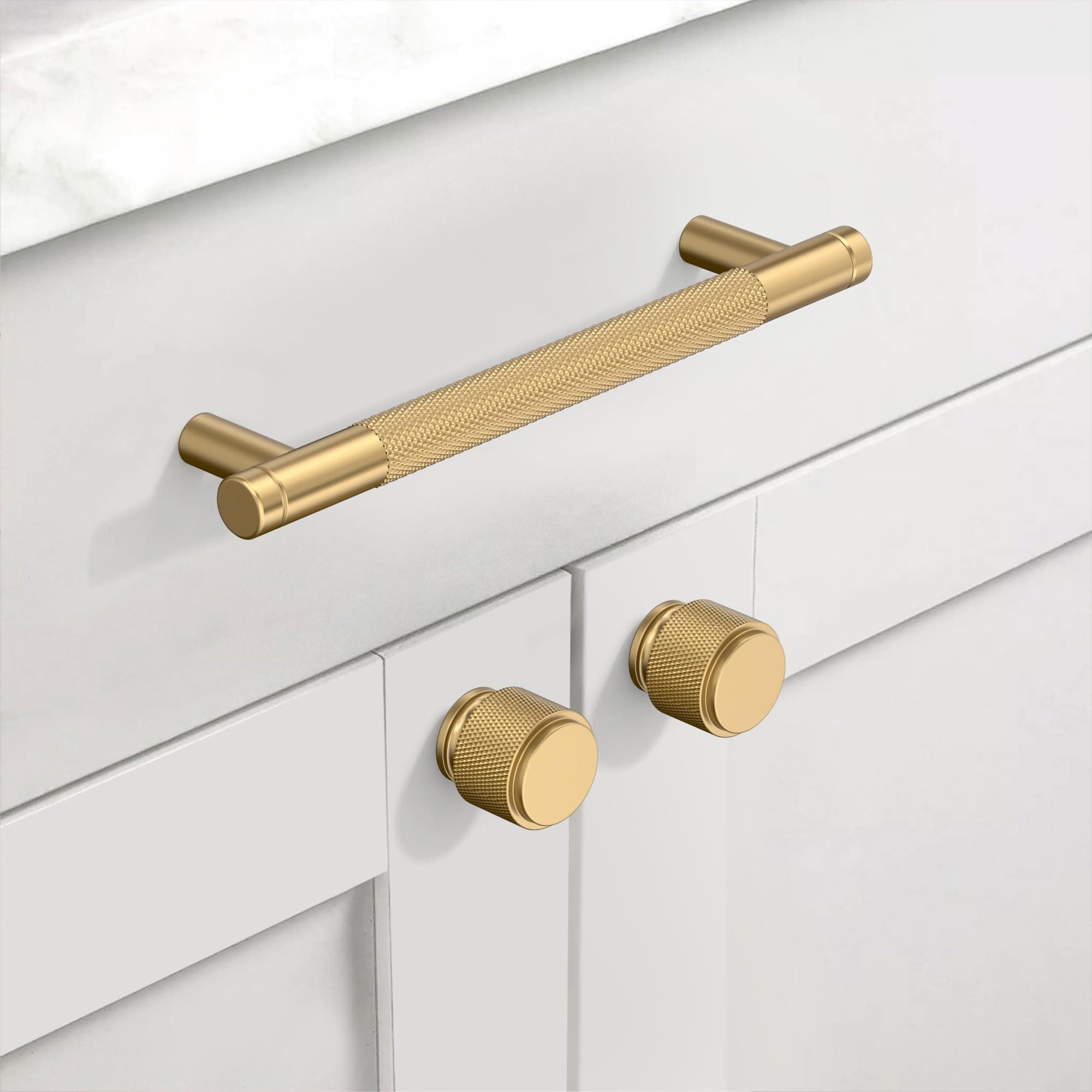 Coinkoly 10 Pack 5" Champagne Bronze Cabinet Pulls Kitchen Handles Drawer Hardwa - Thumbnail 3
