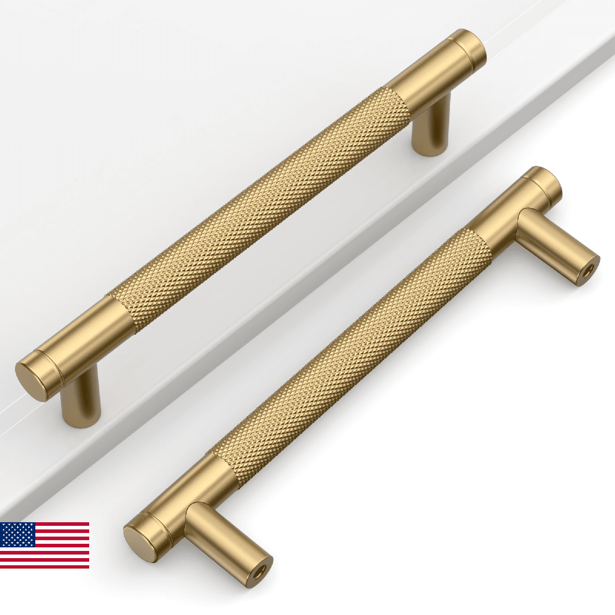 Coinkoly 10 Pack 5" Champagne Bronze Cabinet Pulls Kitchen Handles Drawer Hardwa - Image 1