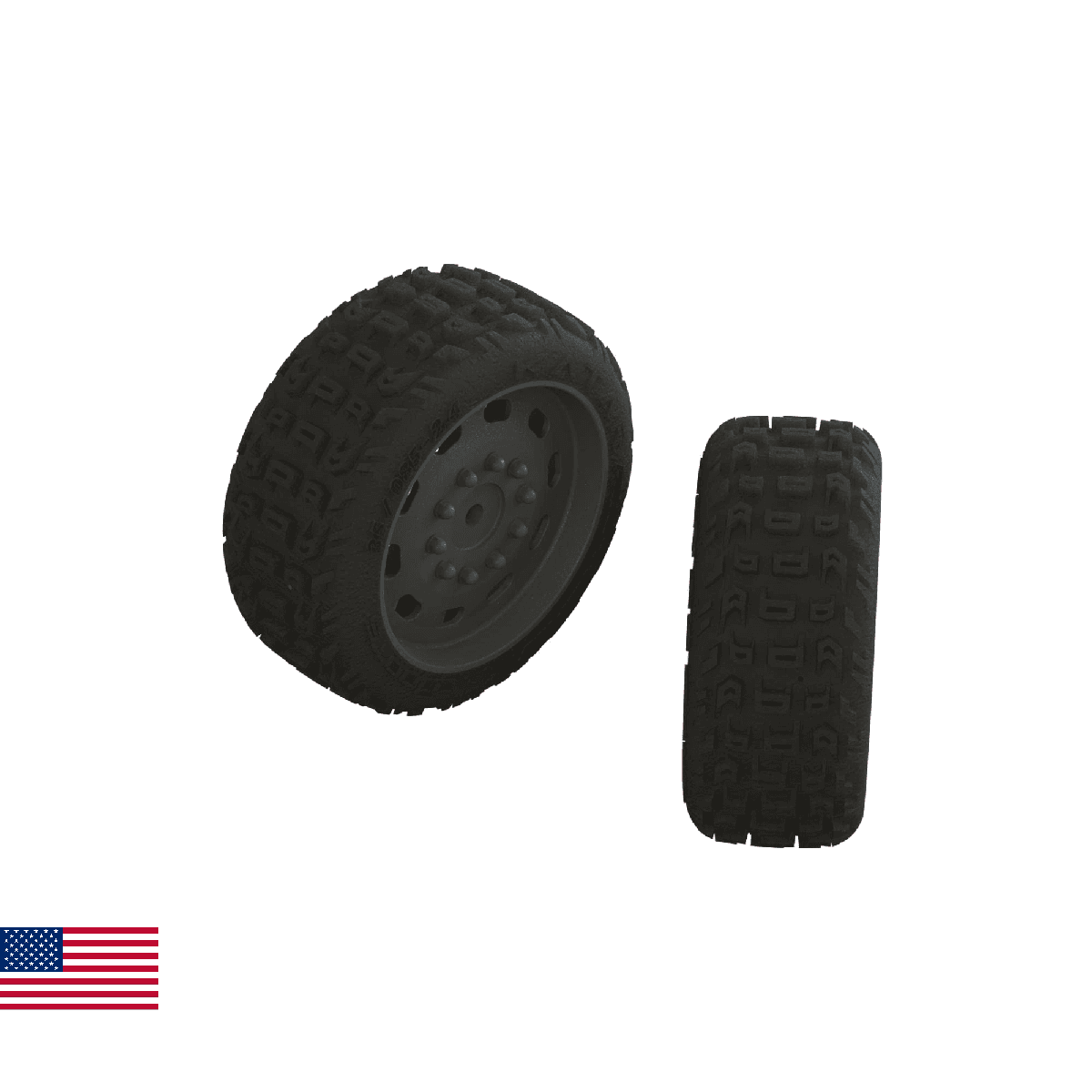 ARRMA dBoots KATAR 35/085 2.4 Tire Set Glued (1 Pair), ARA550083 - Image 1