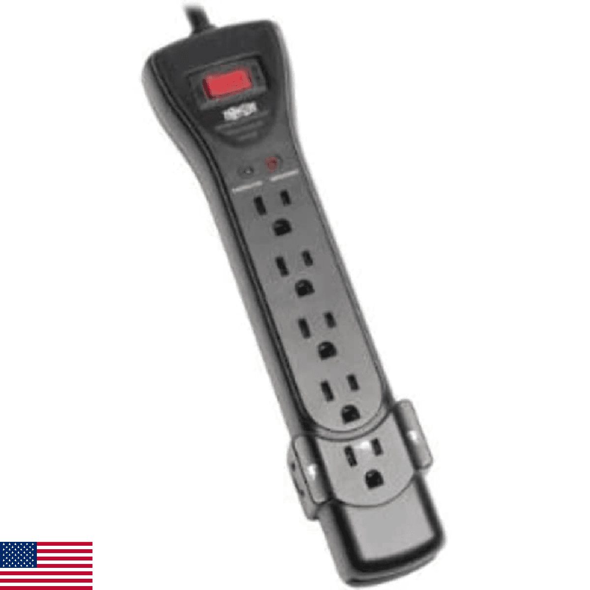 Tripp Lite Protect It! Surge Protector, 7 AC Outlets, 7 ft Cord, 2,160 J, Black - Image 1