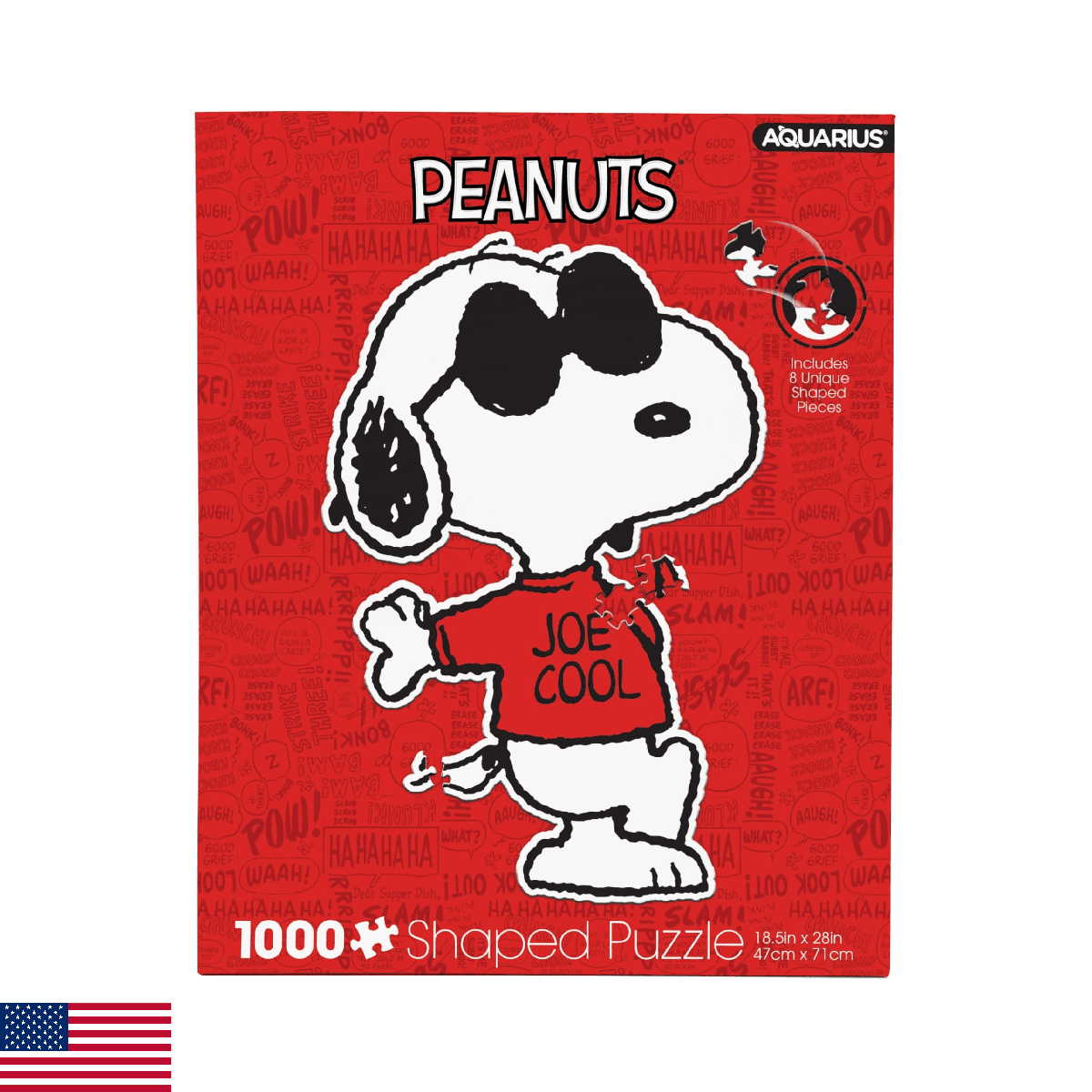 Aquarius - Peanuts Joe Cool Shaped 1000 Piece Jigsaw Puzzles - Image 1