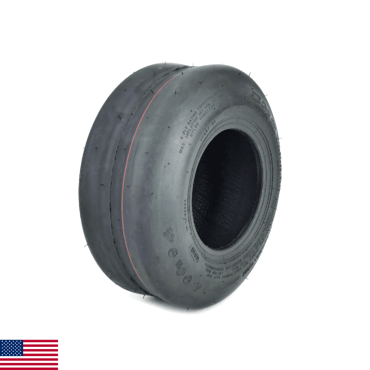 OTR 13x5.00-6 Smooth 4-Ply Tire for Lawn Garden Tractor & Zero Turn Mowers - Image 1
