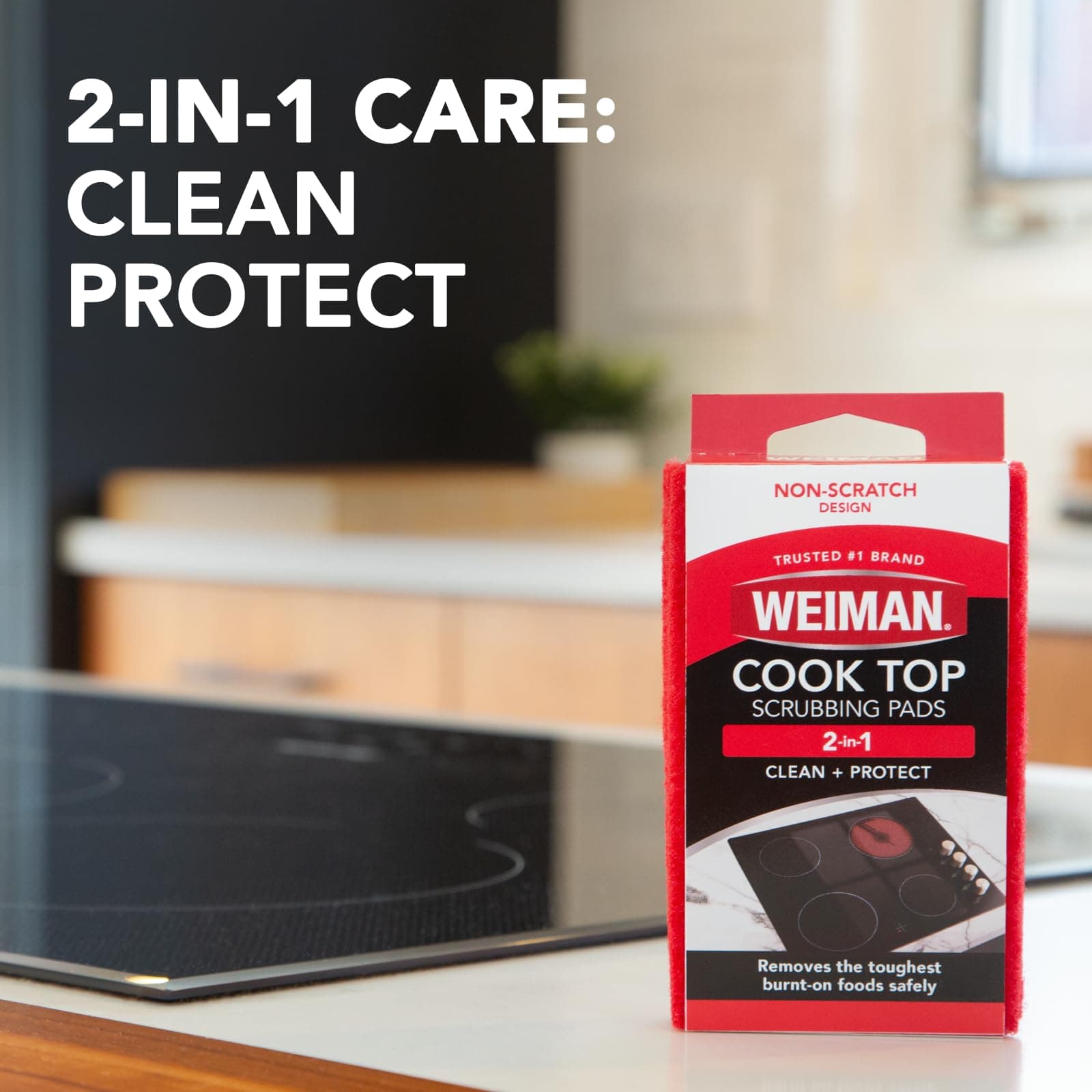 Weiman Cook Top Scrubbing Pads 3 Count 6 Per Case - Thumbnail 2
