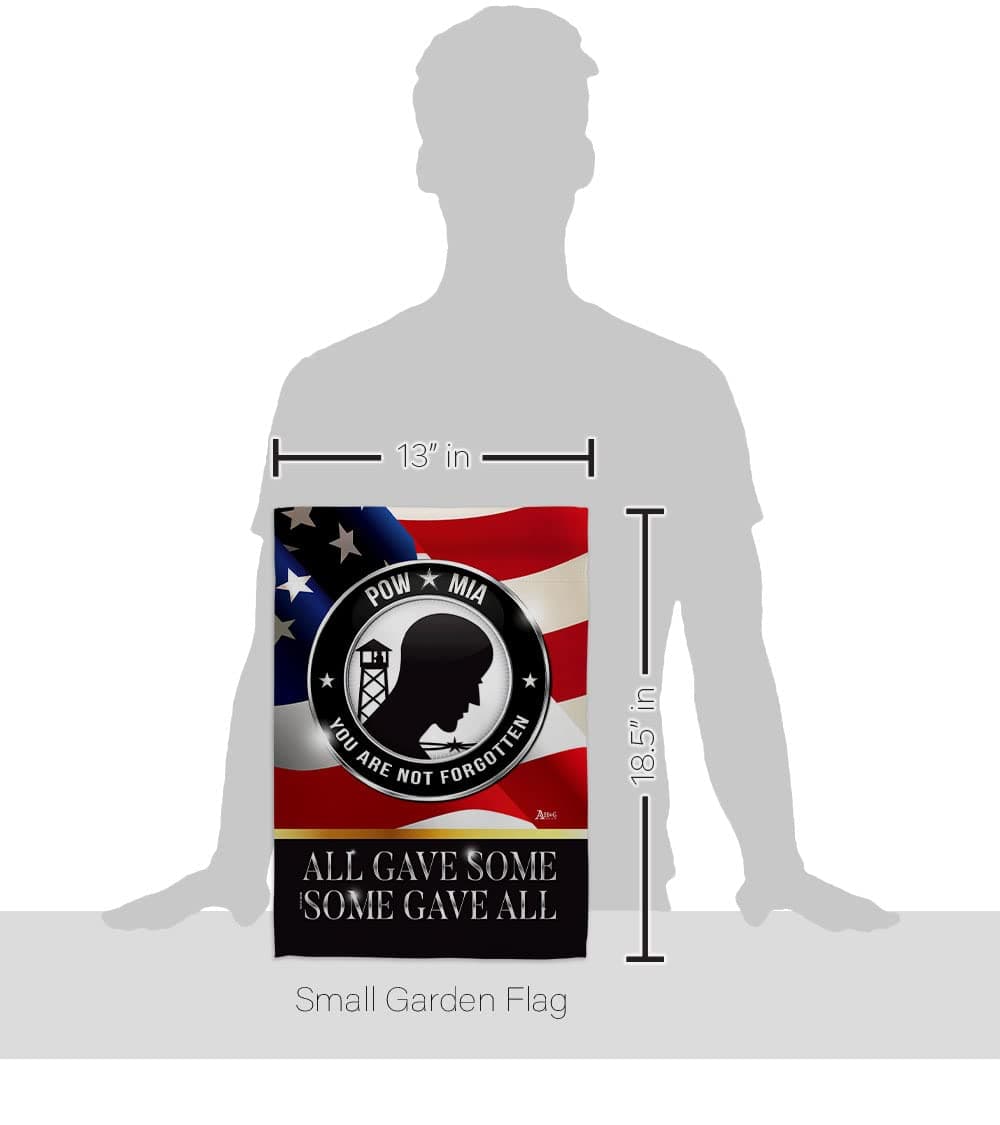 Not Forgotten POW MIA Garden Flag - Armed Forces Vietnam WarUnited State America - Thumbnail 2