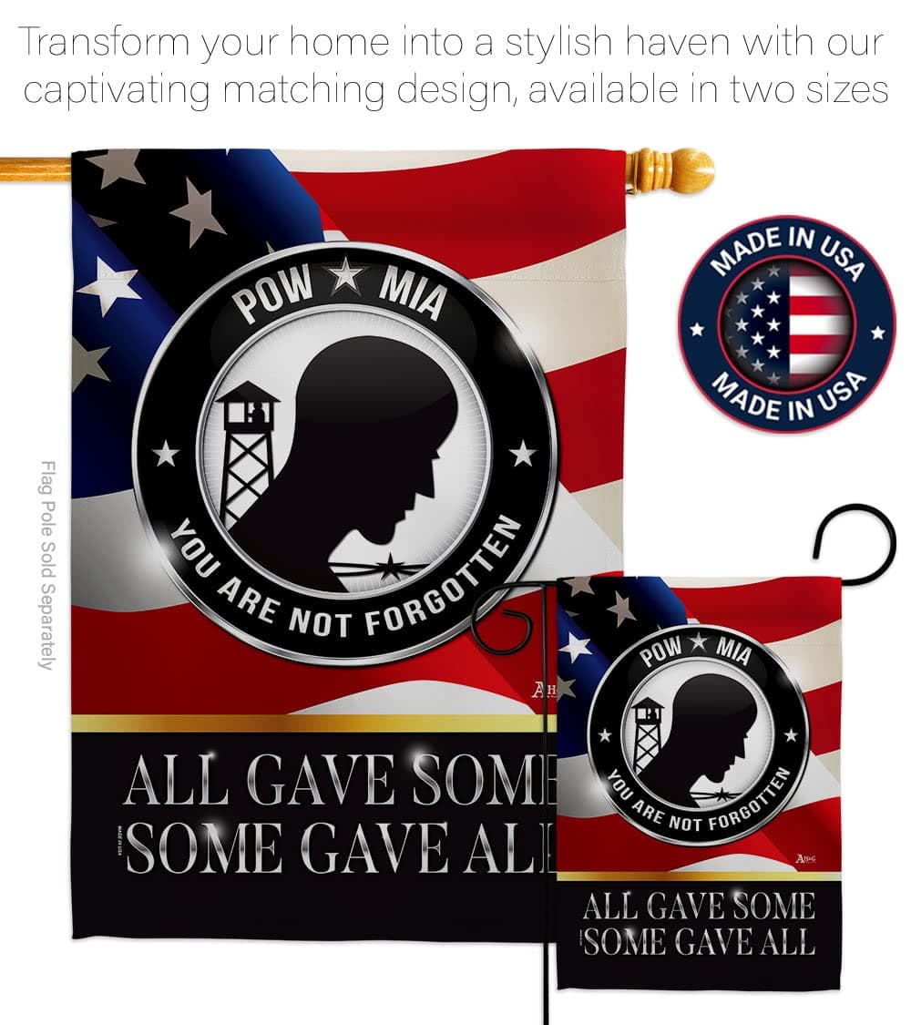Not Forgotten POW MIA Garden Flag - Armed Forces Vietnam WarUnited State America - Thumbnail 4