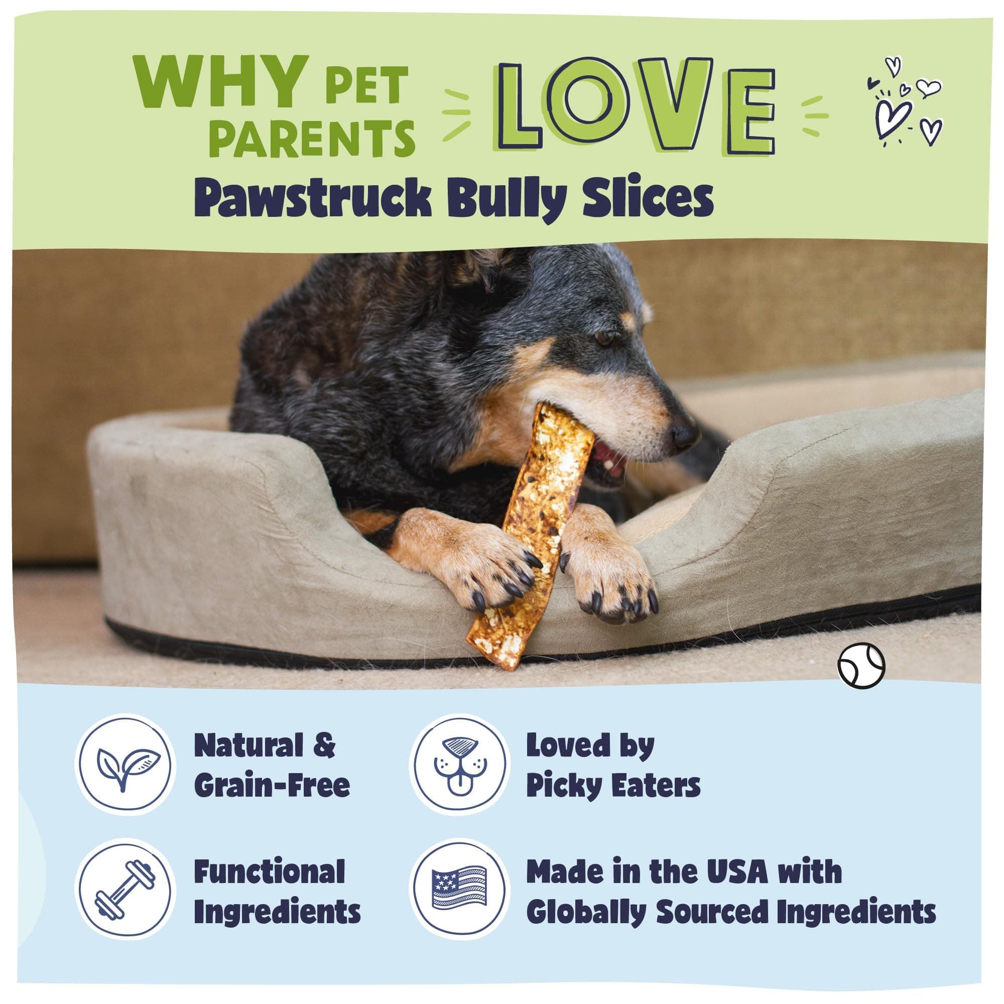 Pawstruck Bully Slices Premium Rawhide Chew Sticks, Beef Flavor - Low Fat, High - Thumbnail 5